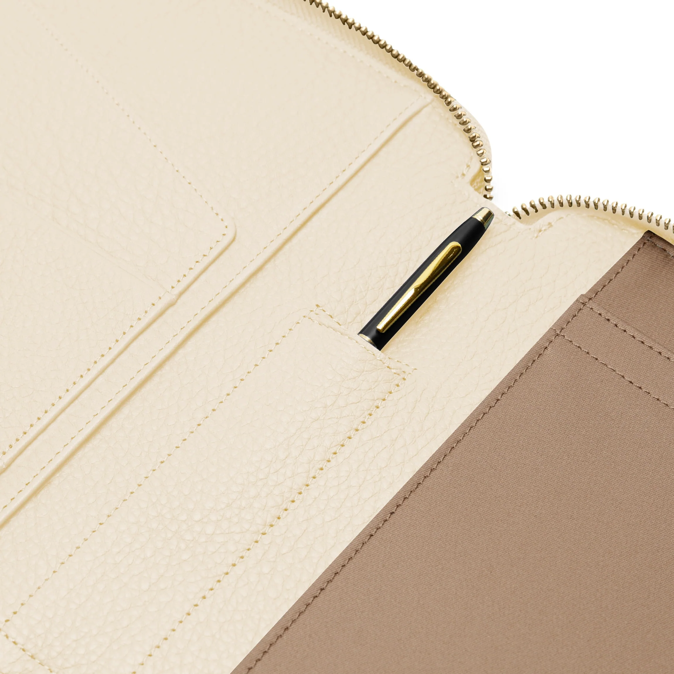 A5 Zippered Journal Sand - Image 4