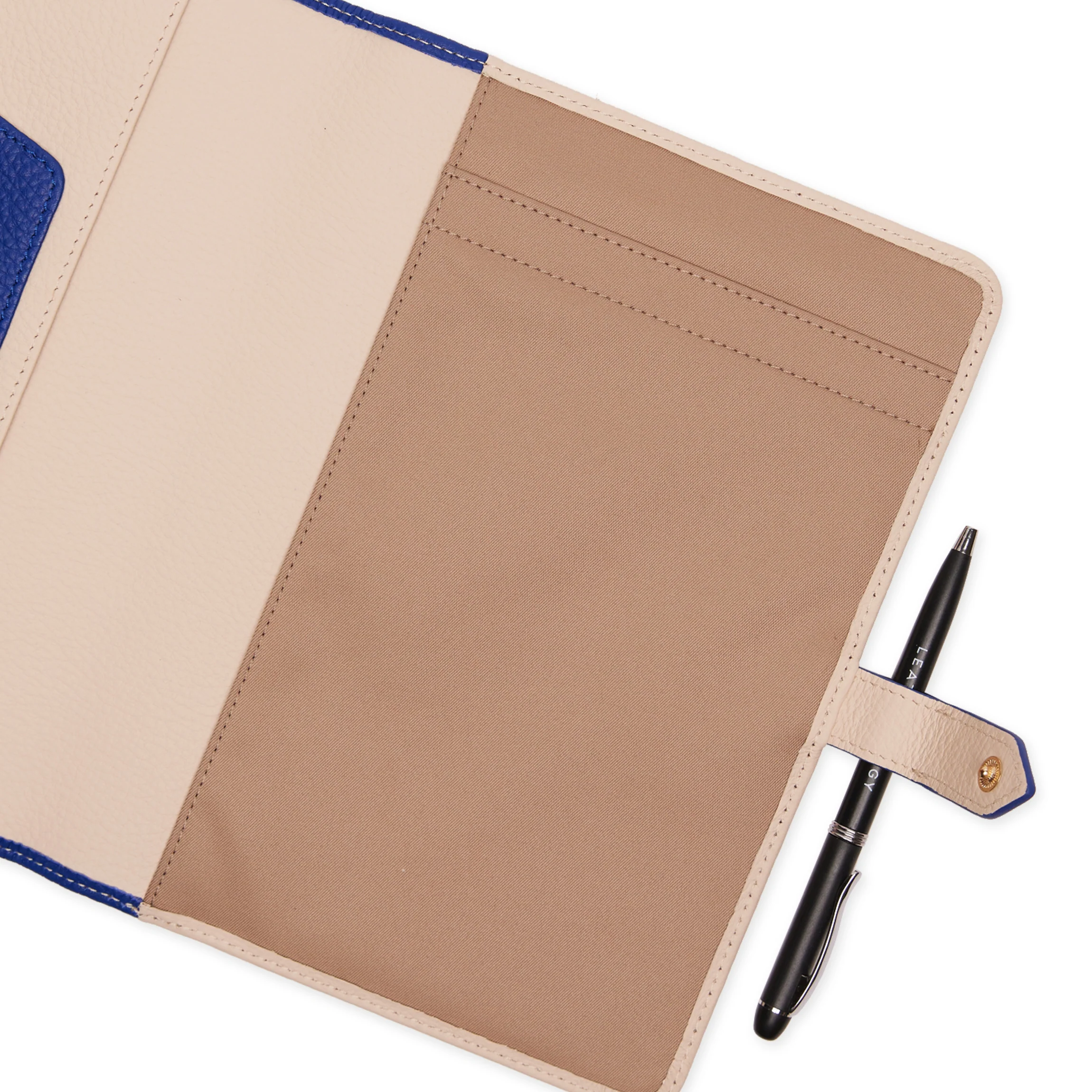 A5 Snap Spiral Journal Sand/Regatta Blue - Image 3