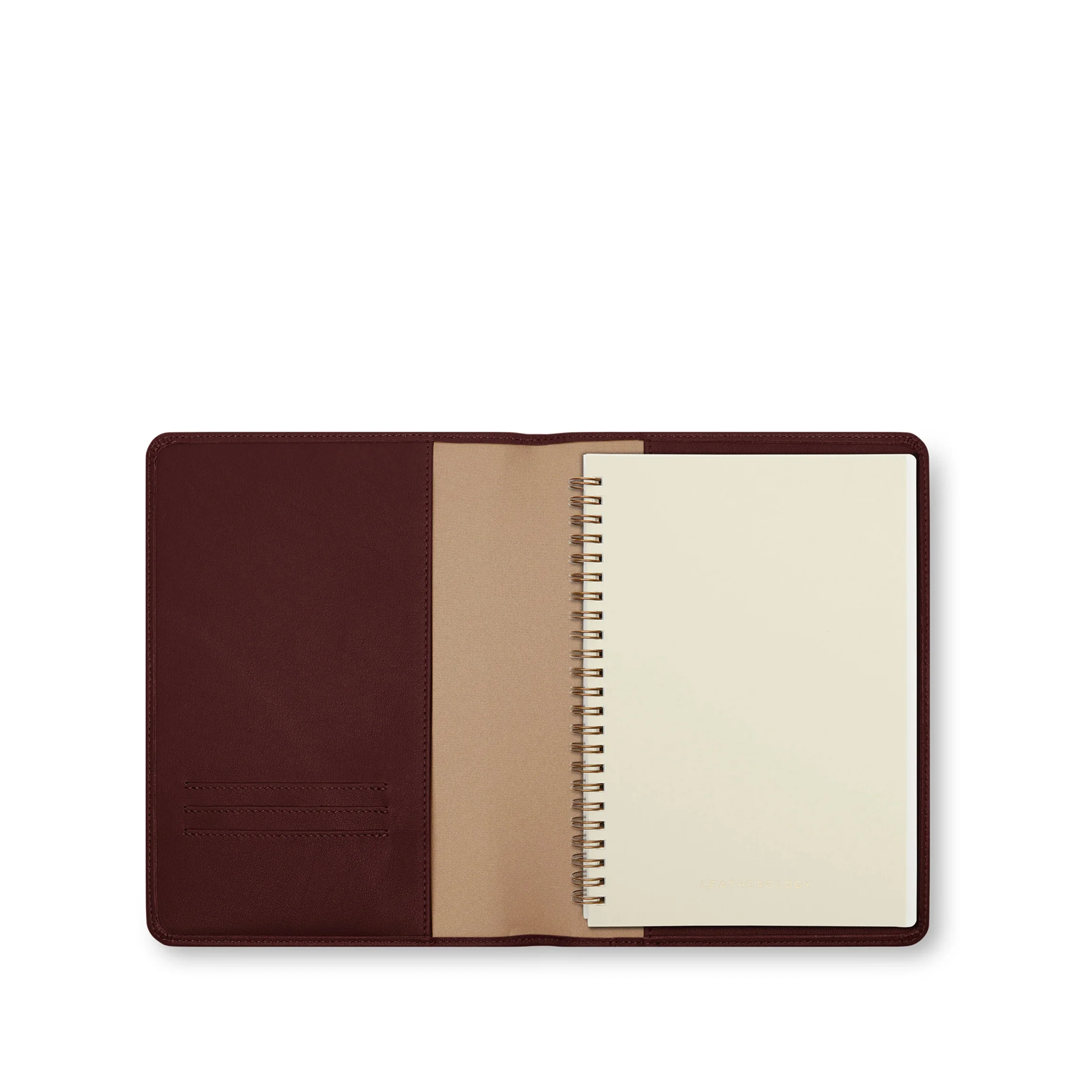 A5 Standard Spiral Journal Bordeaux