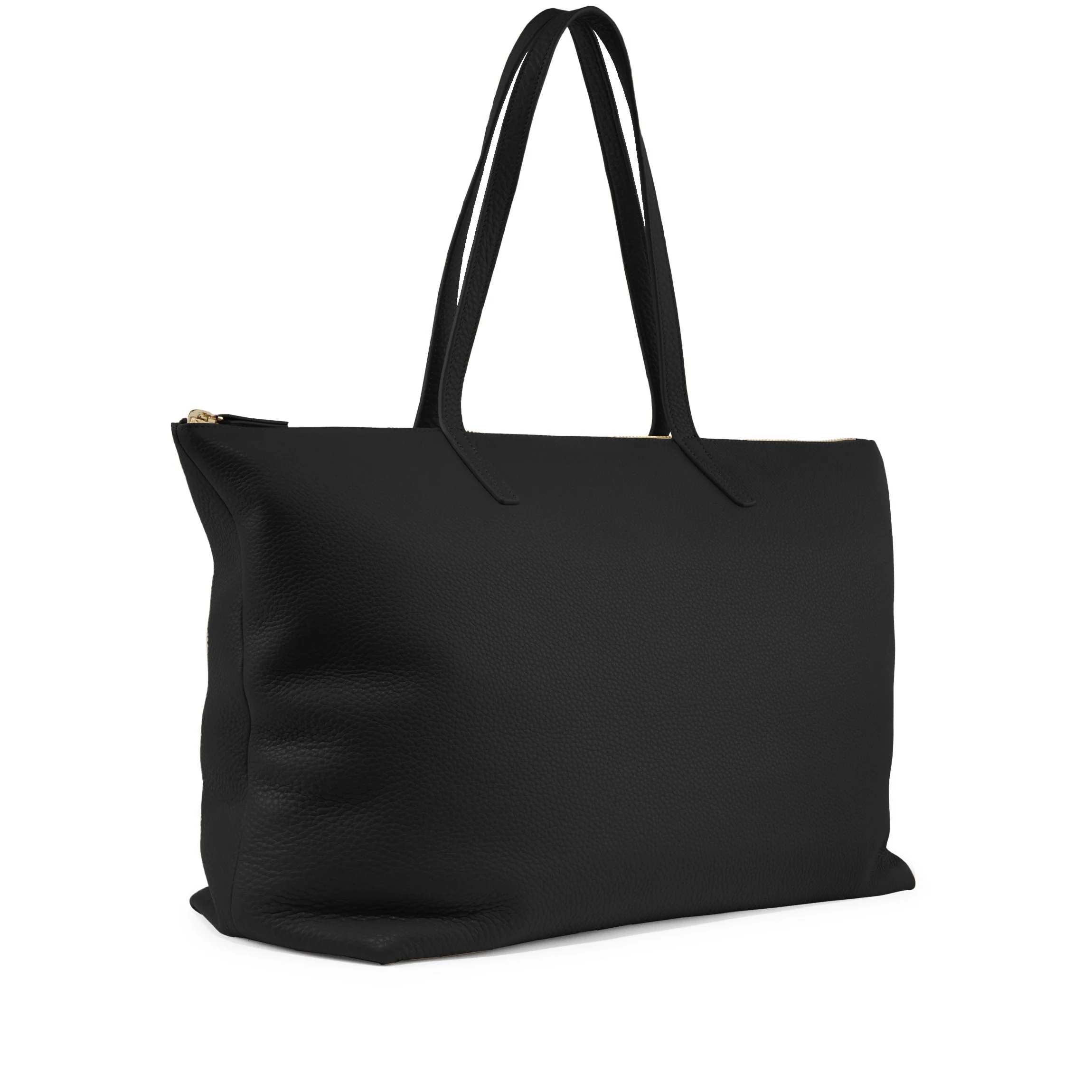 Aleena Soft Zippered Tote Black Pebble - Image 3