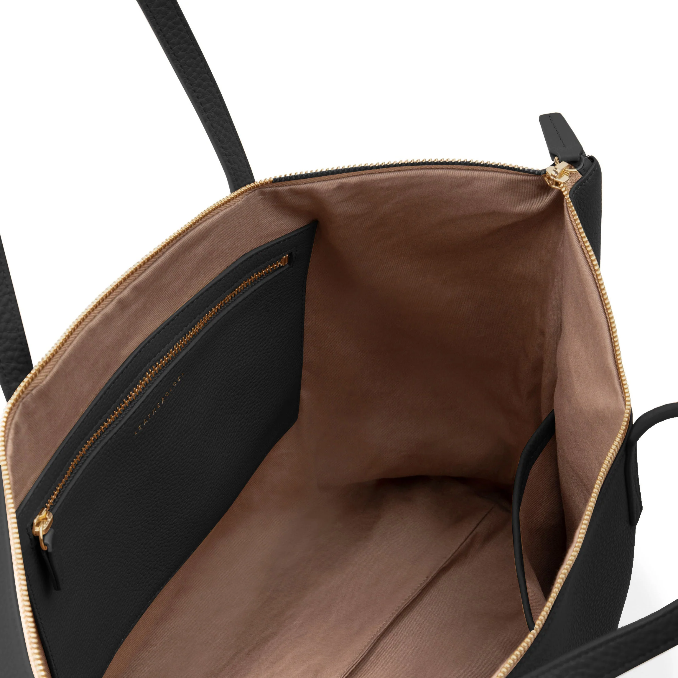 Aleena Soft Zippered Tote Black Pebble - Image 4