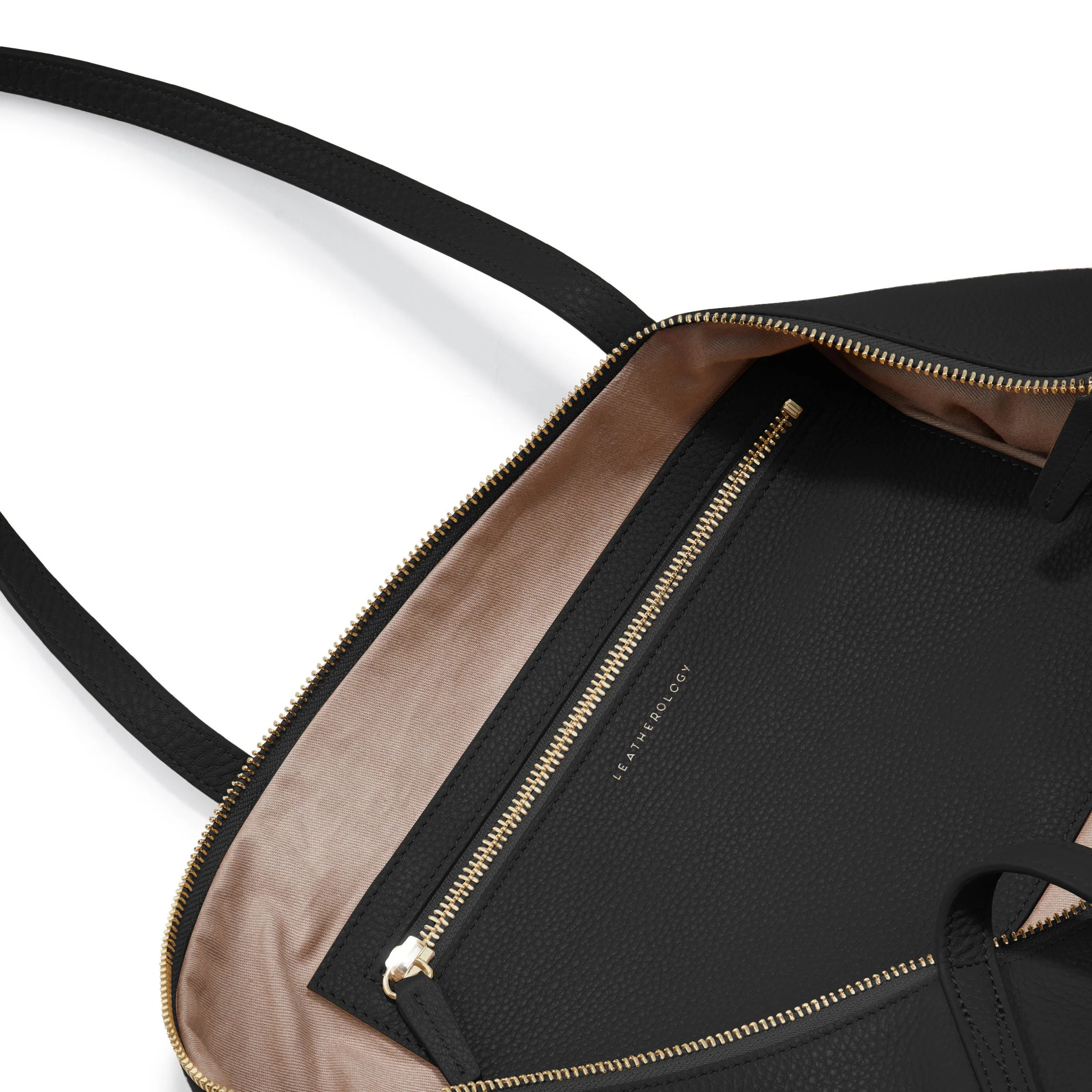 Aleena Soft Zippered Tote Black Pebble - Image 5