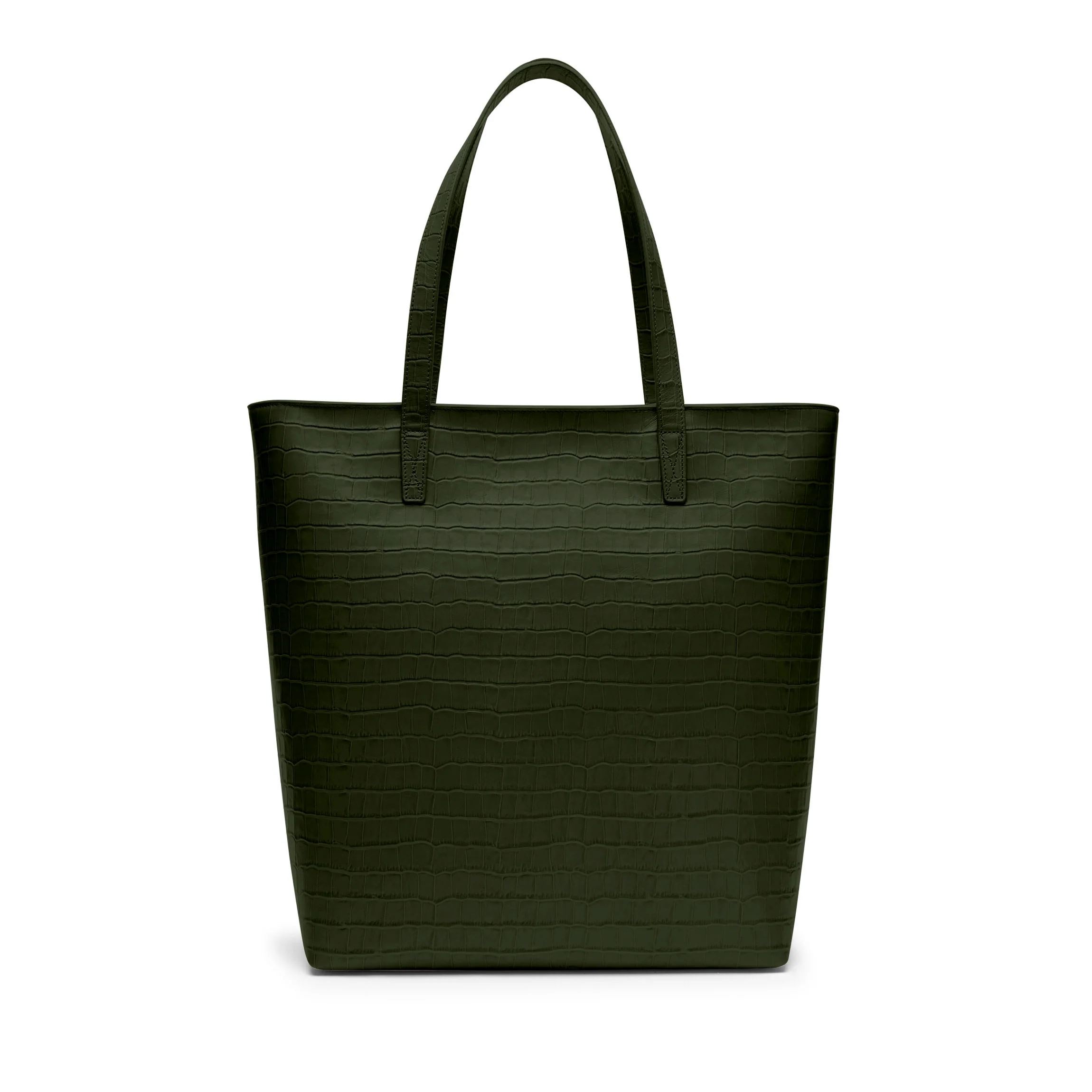 Alex Vertical Work Tote Forest Croc