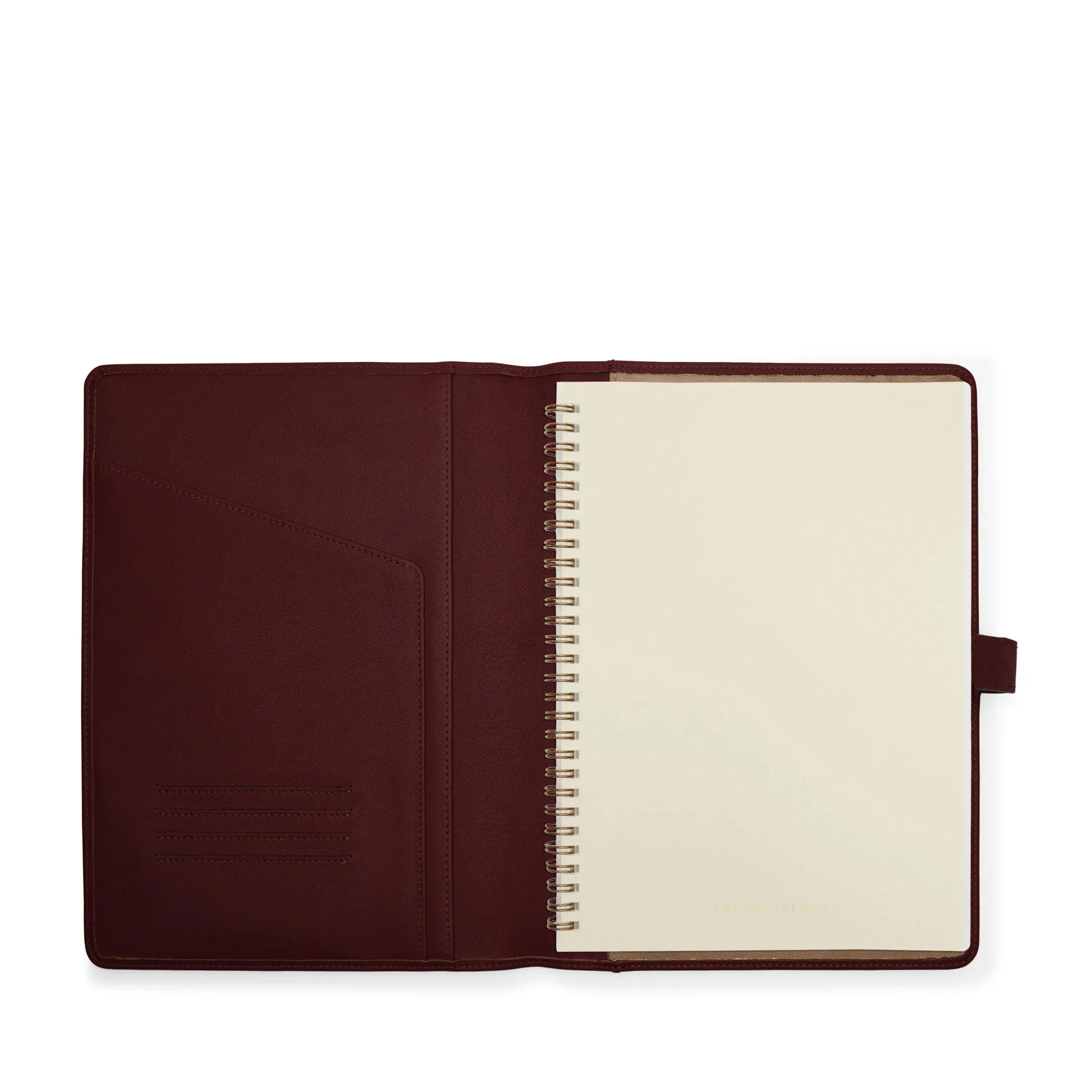 B5 Composition Snap Spiral Journal Bordeaux