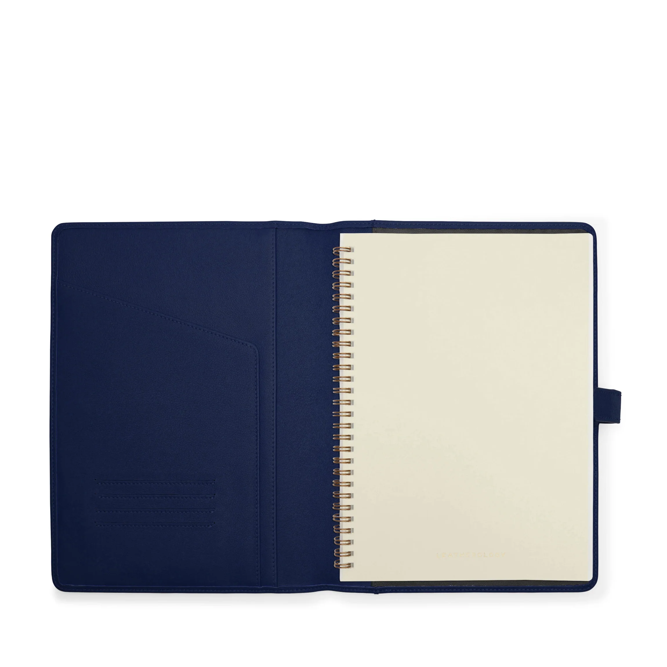 B5 Composition Snap Spiral Journal Navy Blue