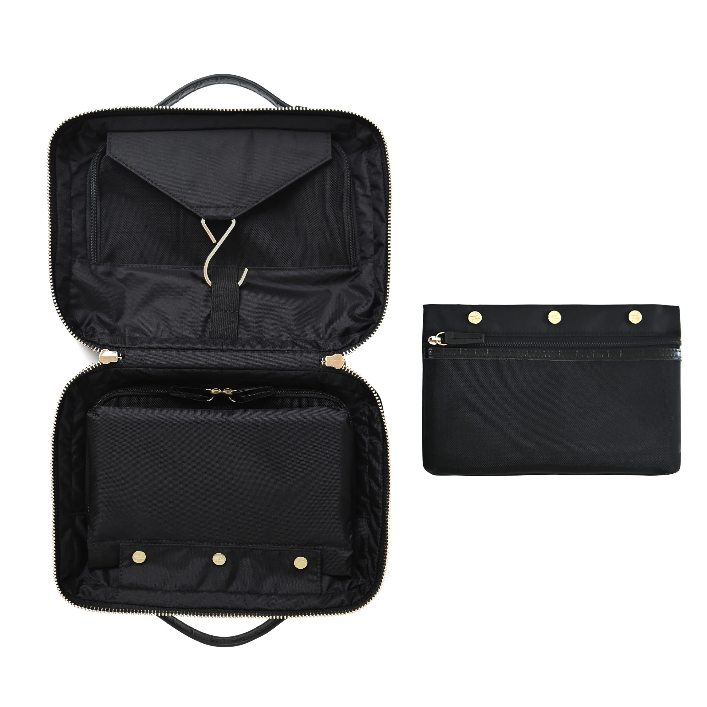 Daily Hanging Travel Case Black Croc - Image 4
