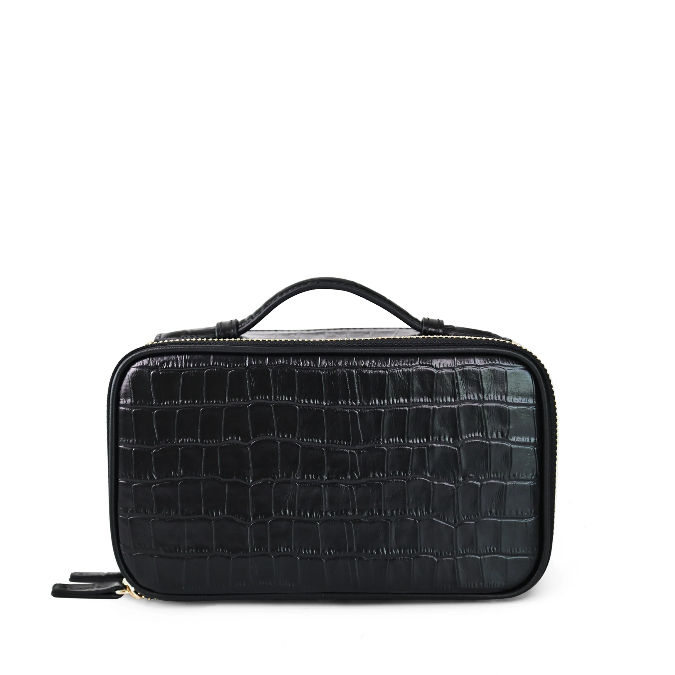 Daily Small Travel Case Black Croc