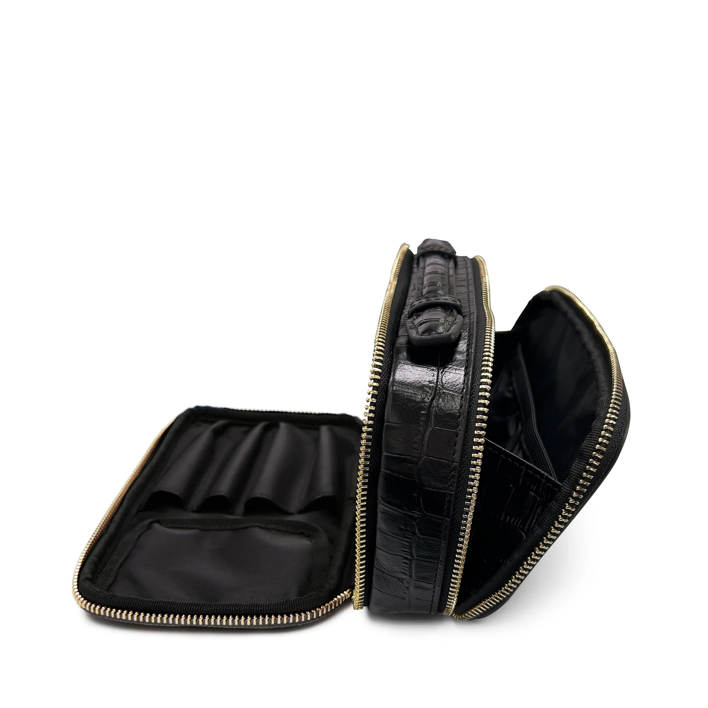 Daily Small Travel Case Black Croc - Image 4