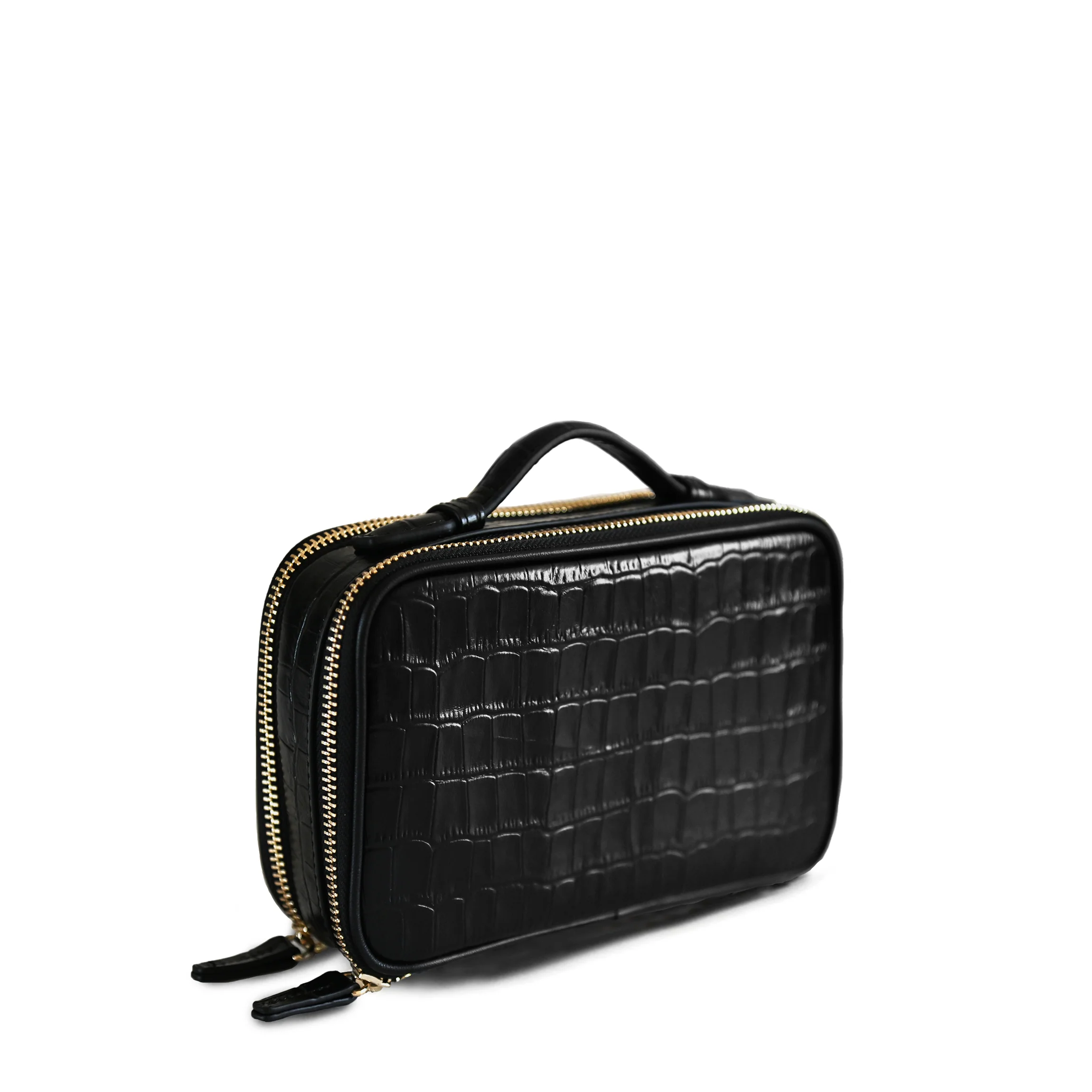 Daily Small Travel Case Black Croc - Image 5
