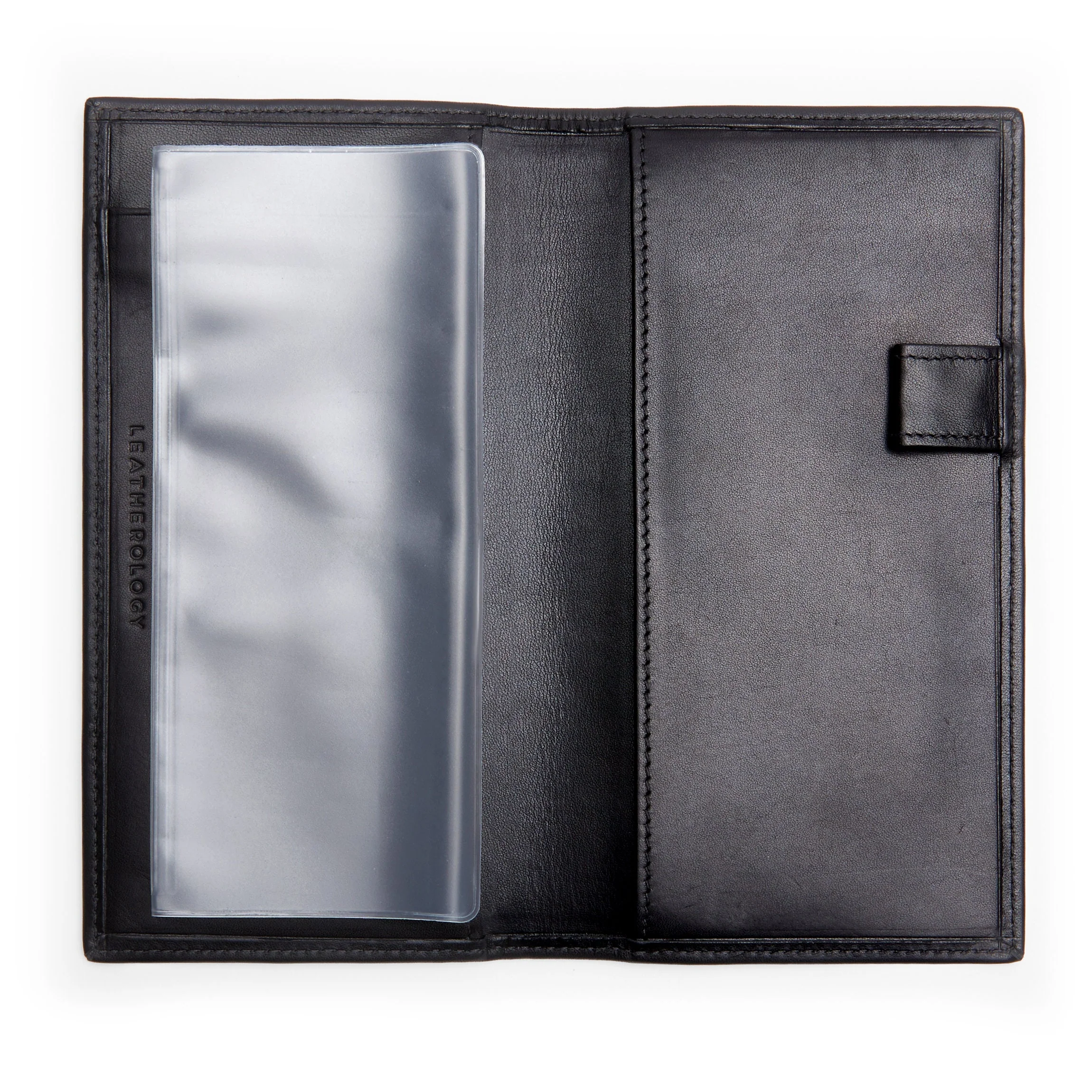 Deluxe Checkbook Cover with Divider Black Oil - Image 3