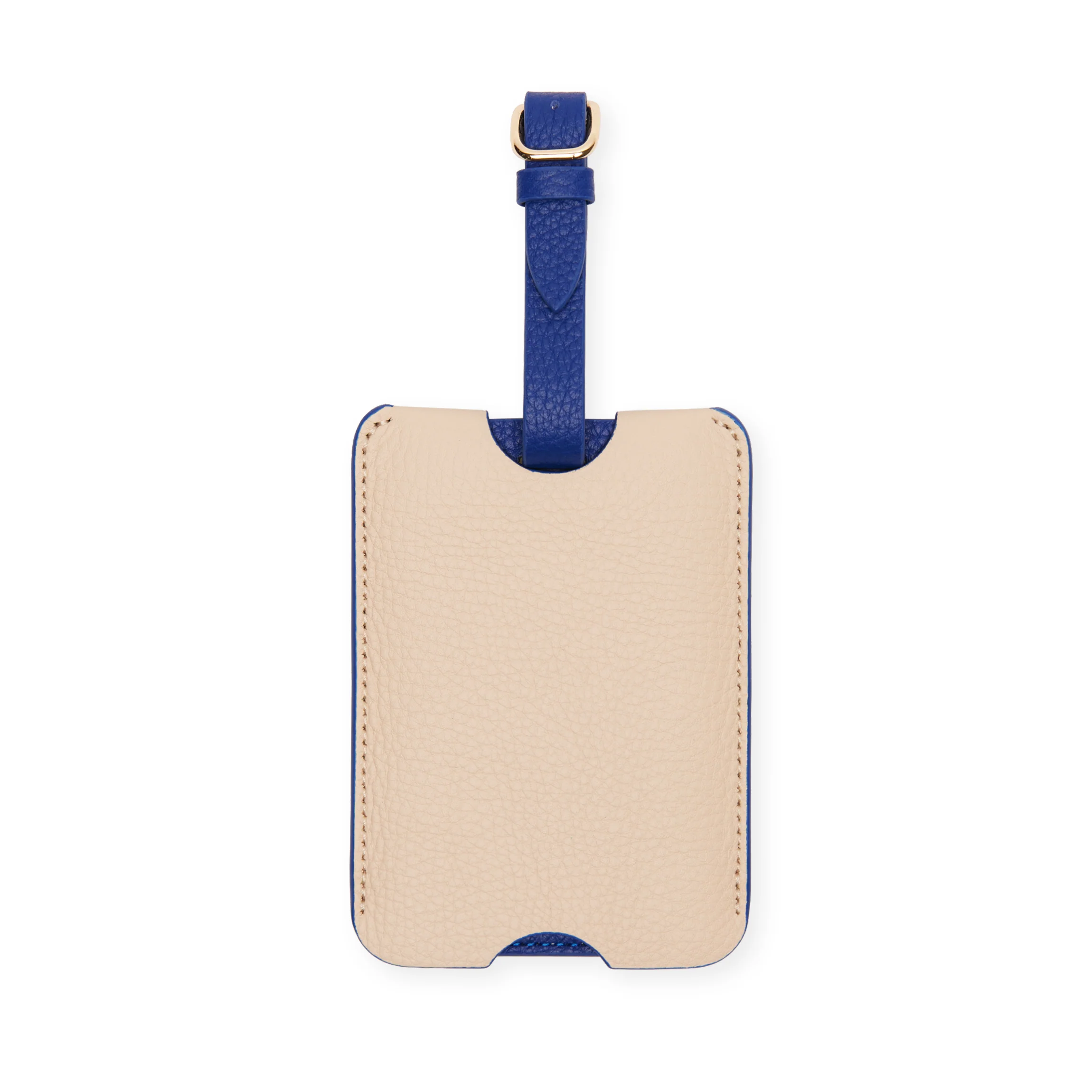 Deluxe Luggage Tag Sand/Regatta Blue - Image 3