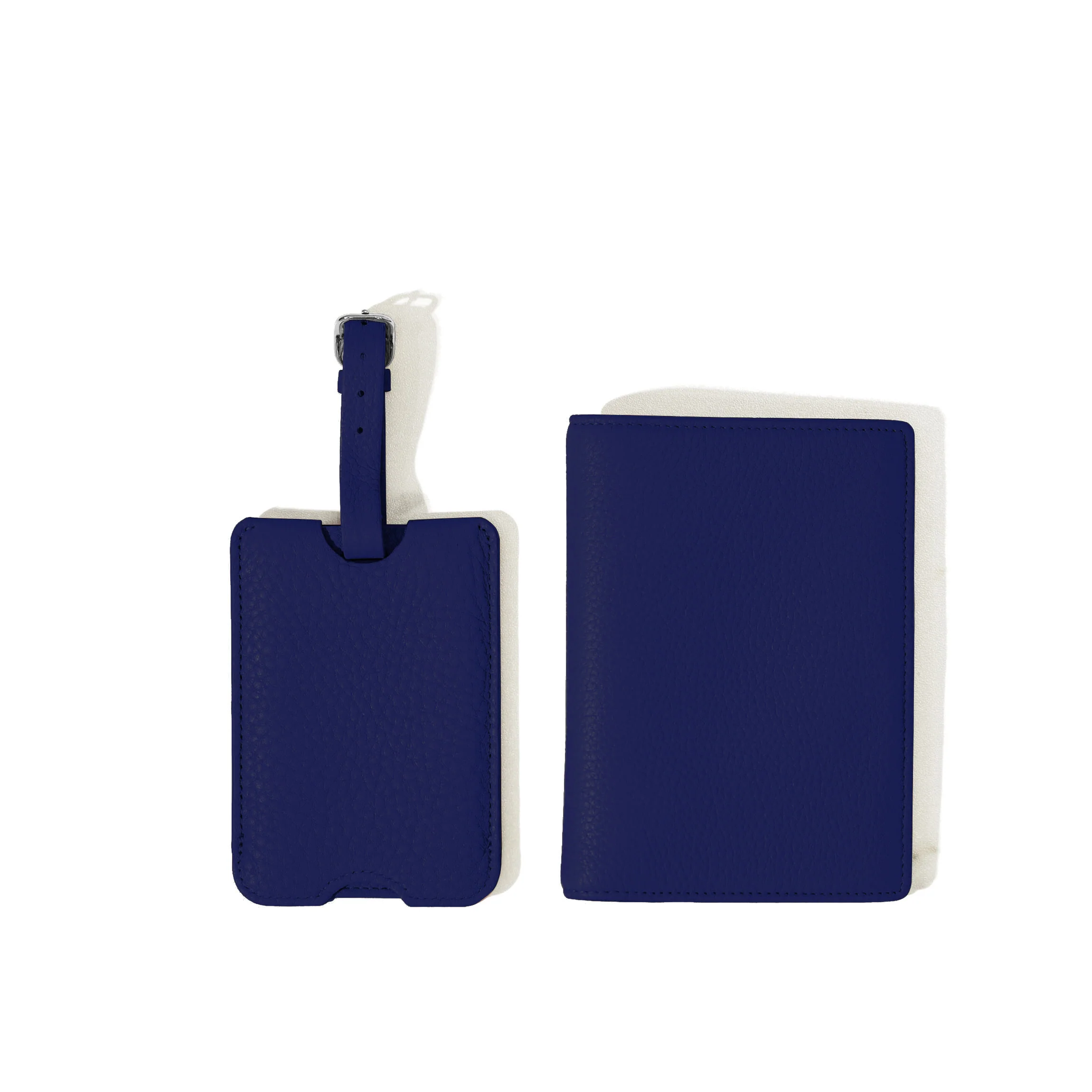 Deluxe Passport Cover + Luggage Tag Set Regatta Blue - Image 4