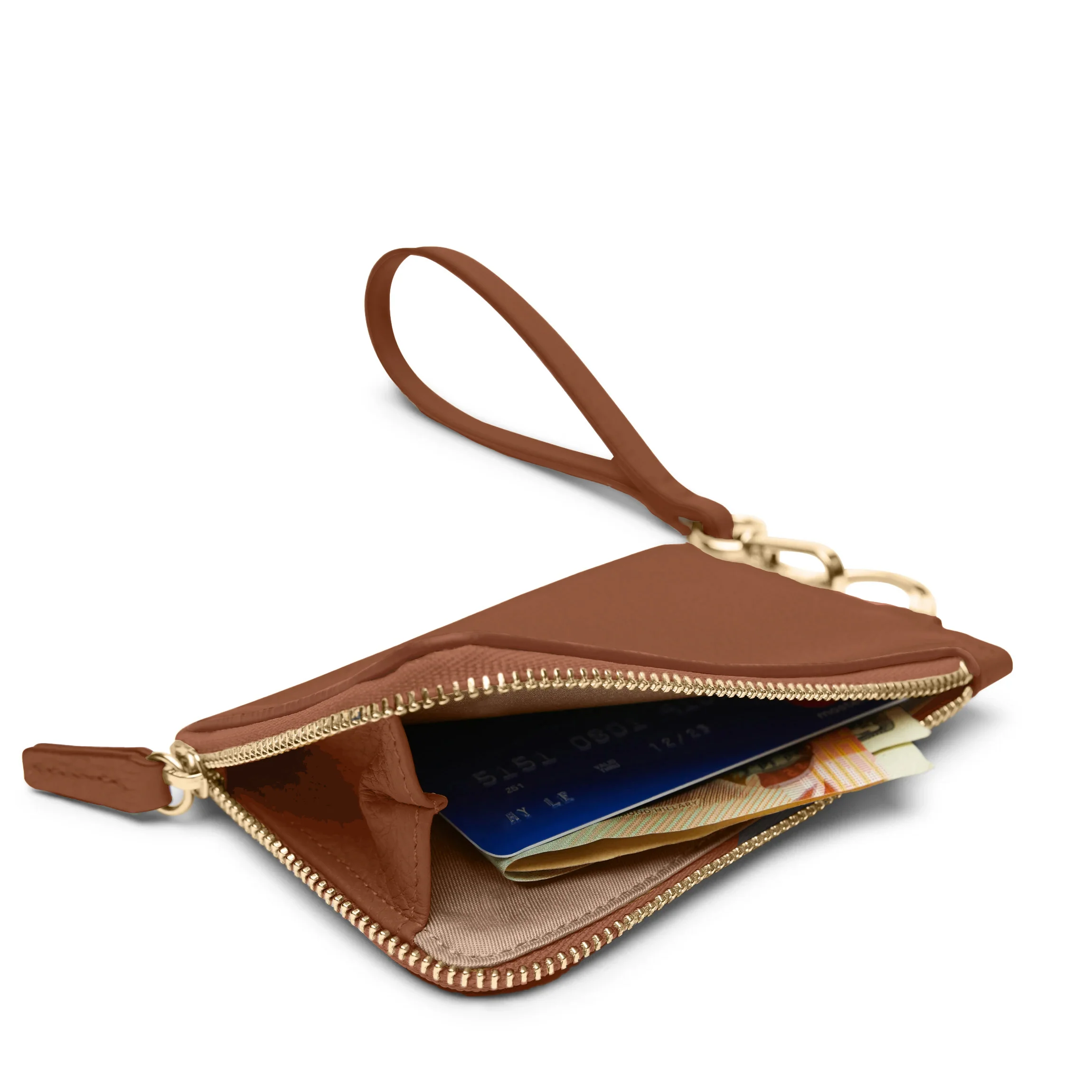 Devon Wristlet Saddle Brown - Image 5