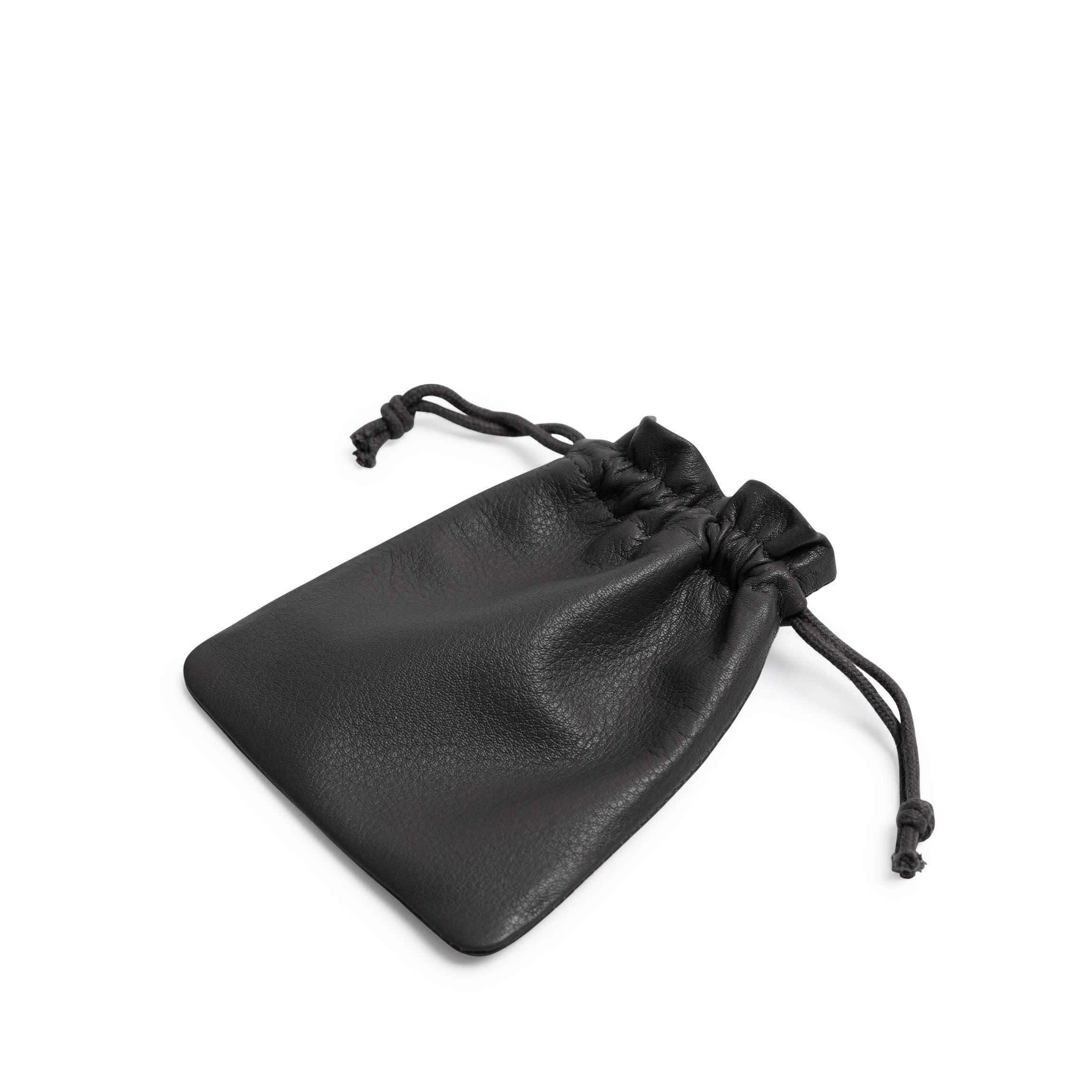 Flat Drawstring Pouch Black Onyx - Image 4