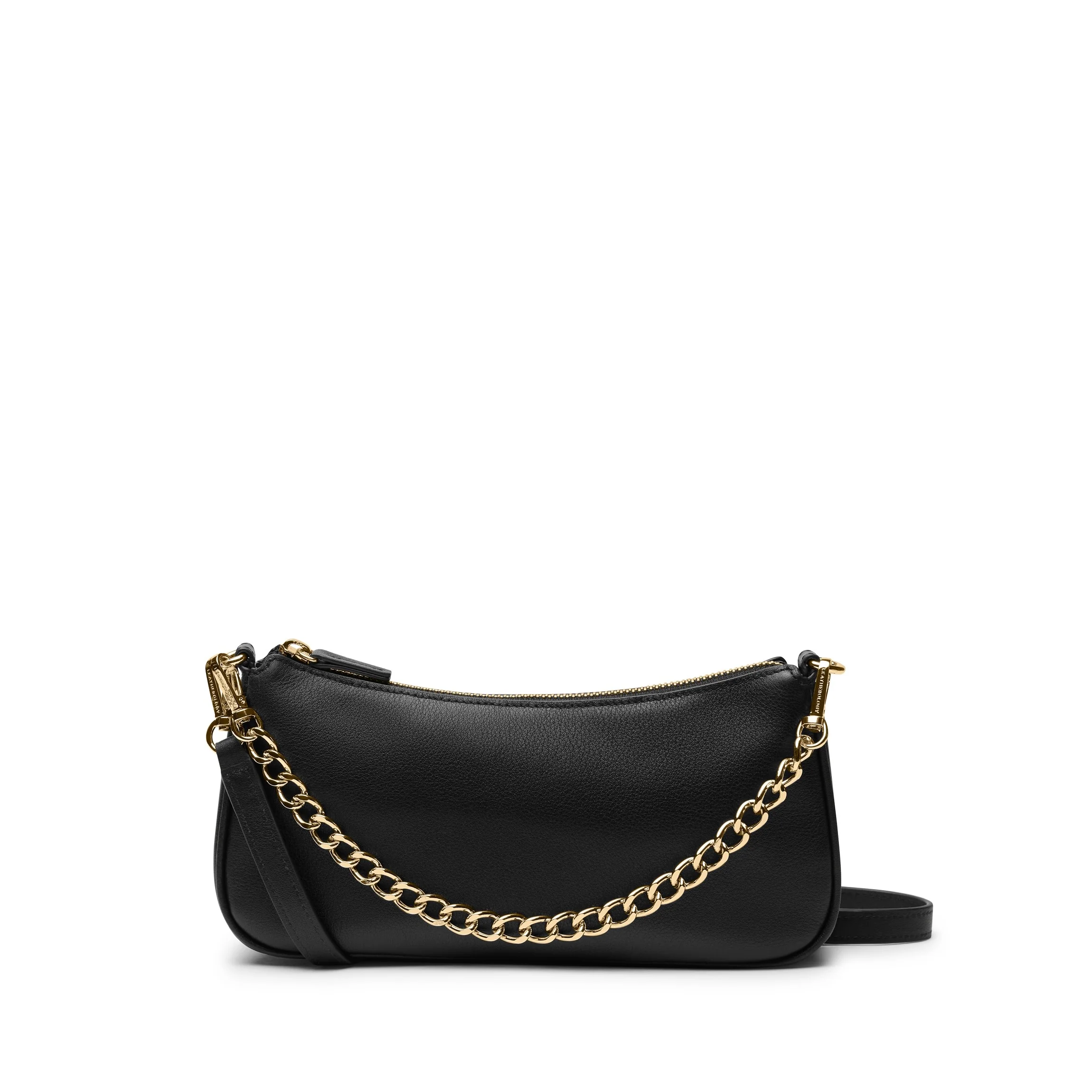Greta Chain Small Pochette Black Onyx