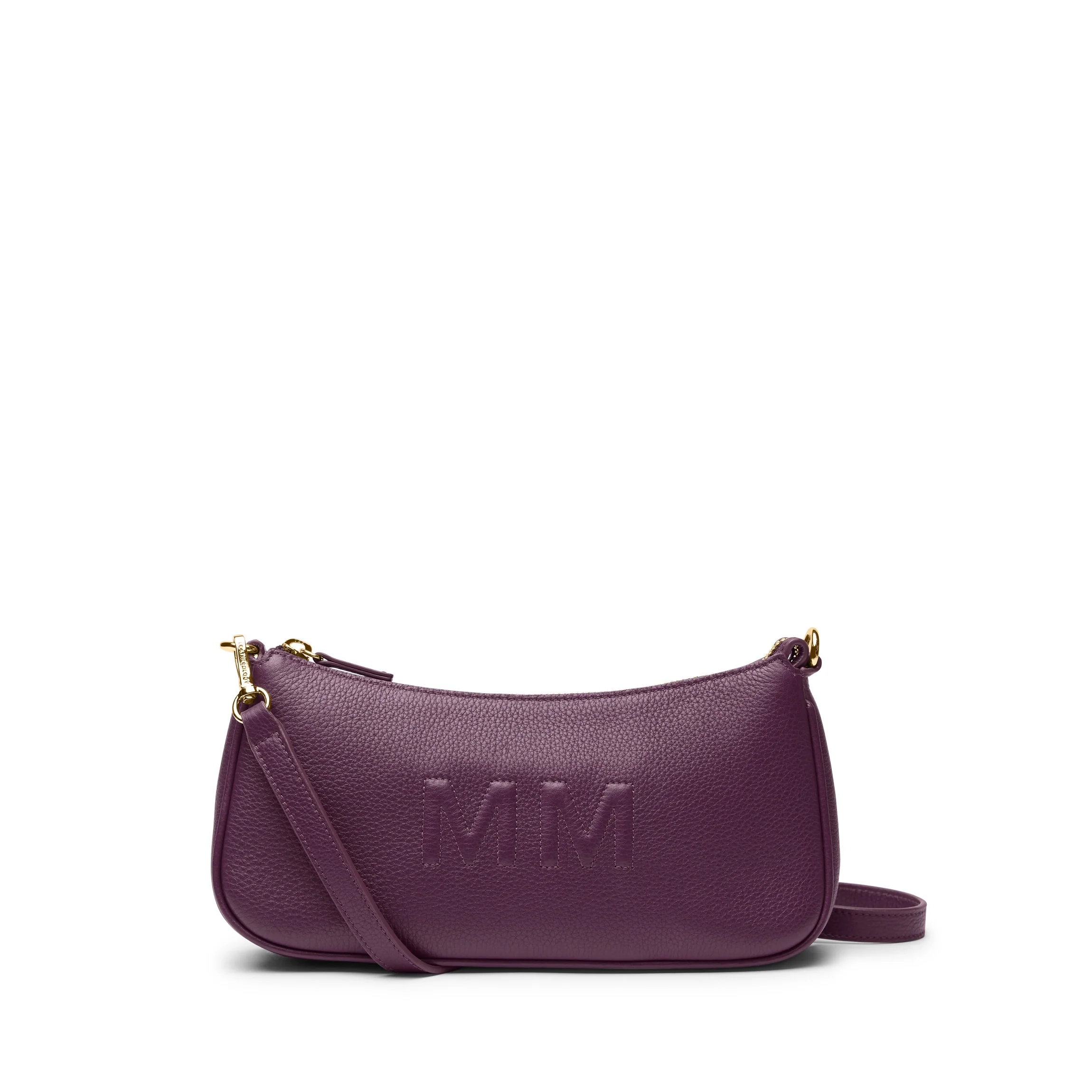 Greta Chain Small Pochette Deep Plum - Image 3