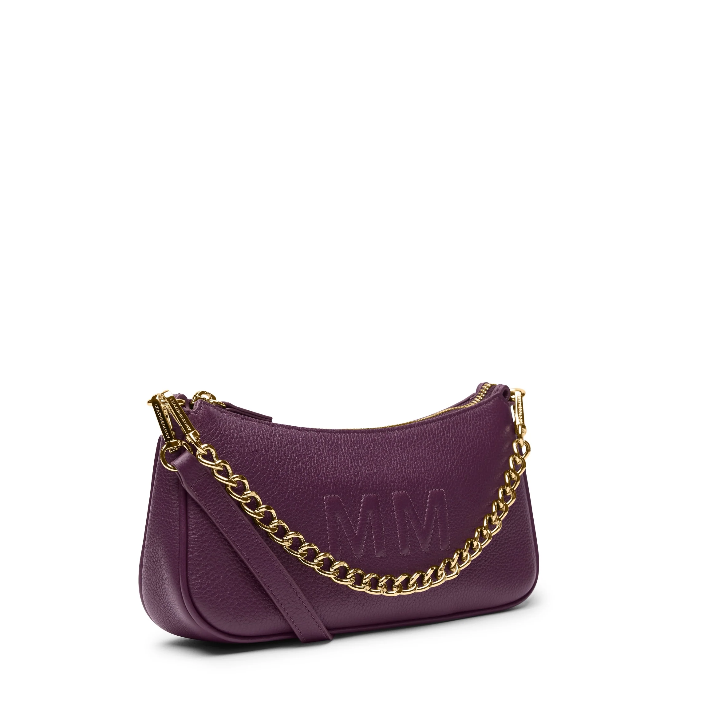 Greta Chain Small Pochette Deep Plum - Image 4