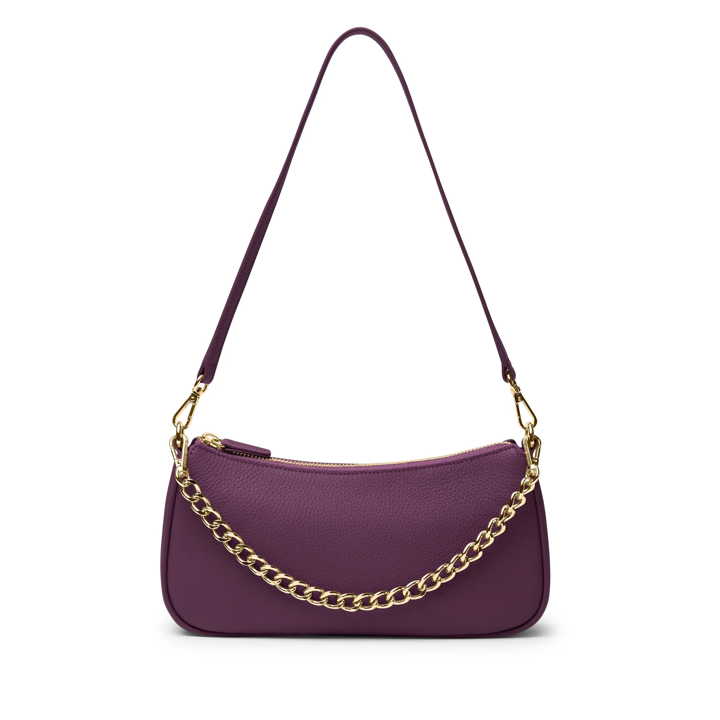 Greta Chain Small Pochette Deep Plum - Image 6