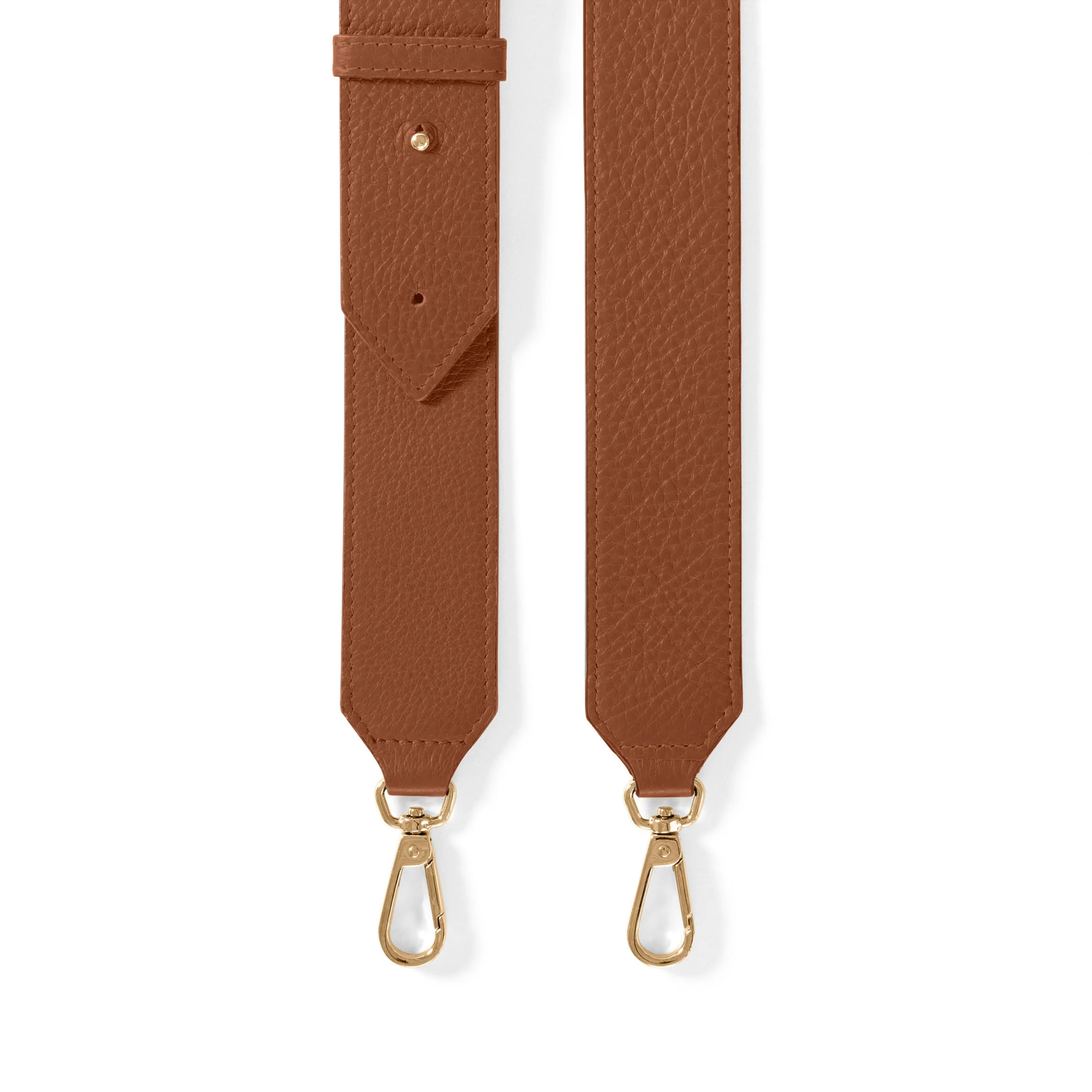 Guitar Long Crossbody Strap Saddle Brown - Image 2