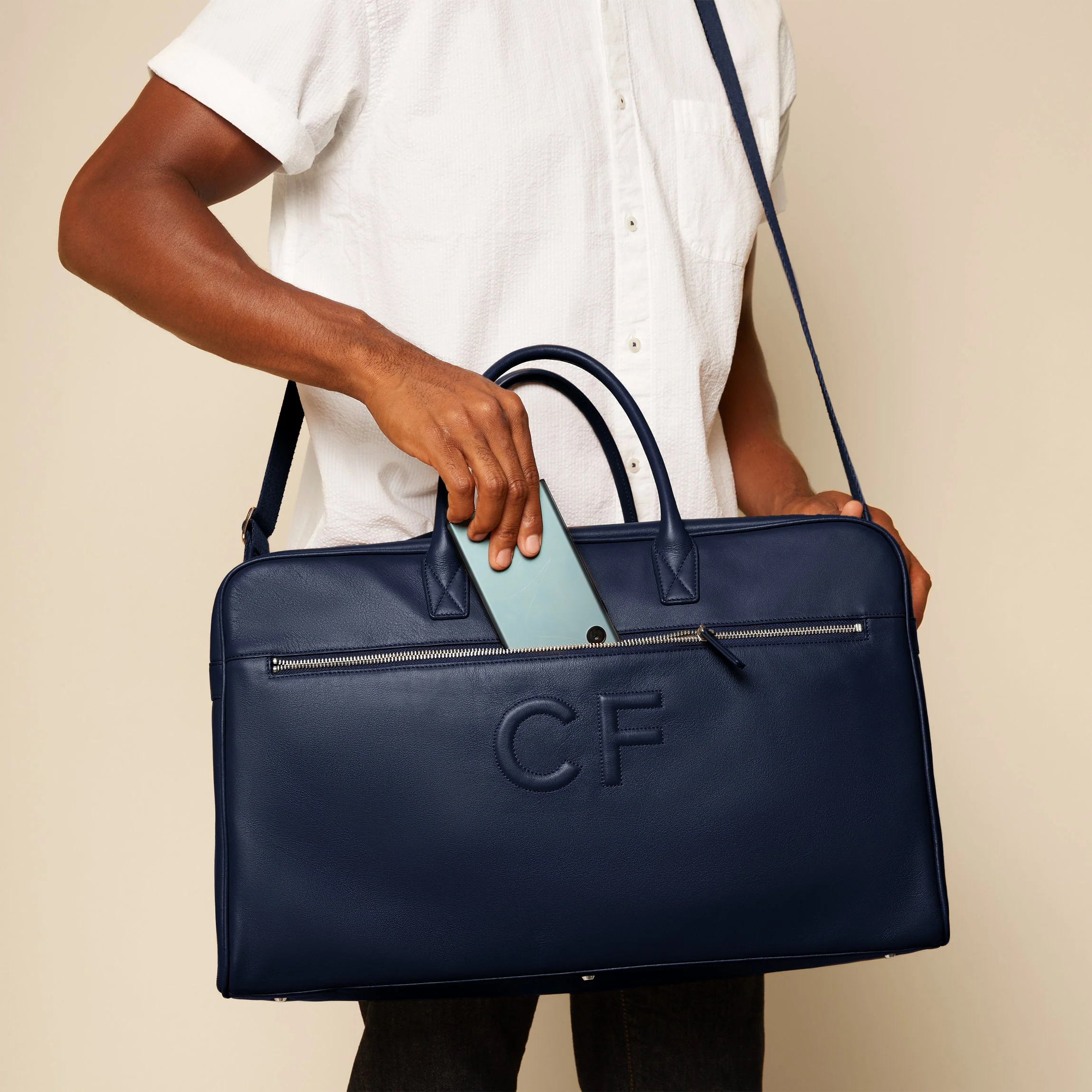 Harwood Duffle Navy Blue - Image 9