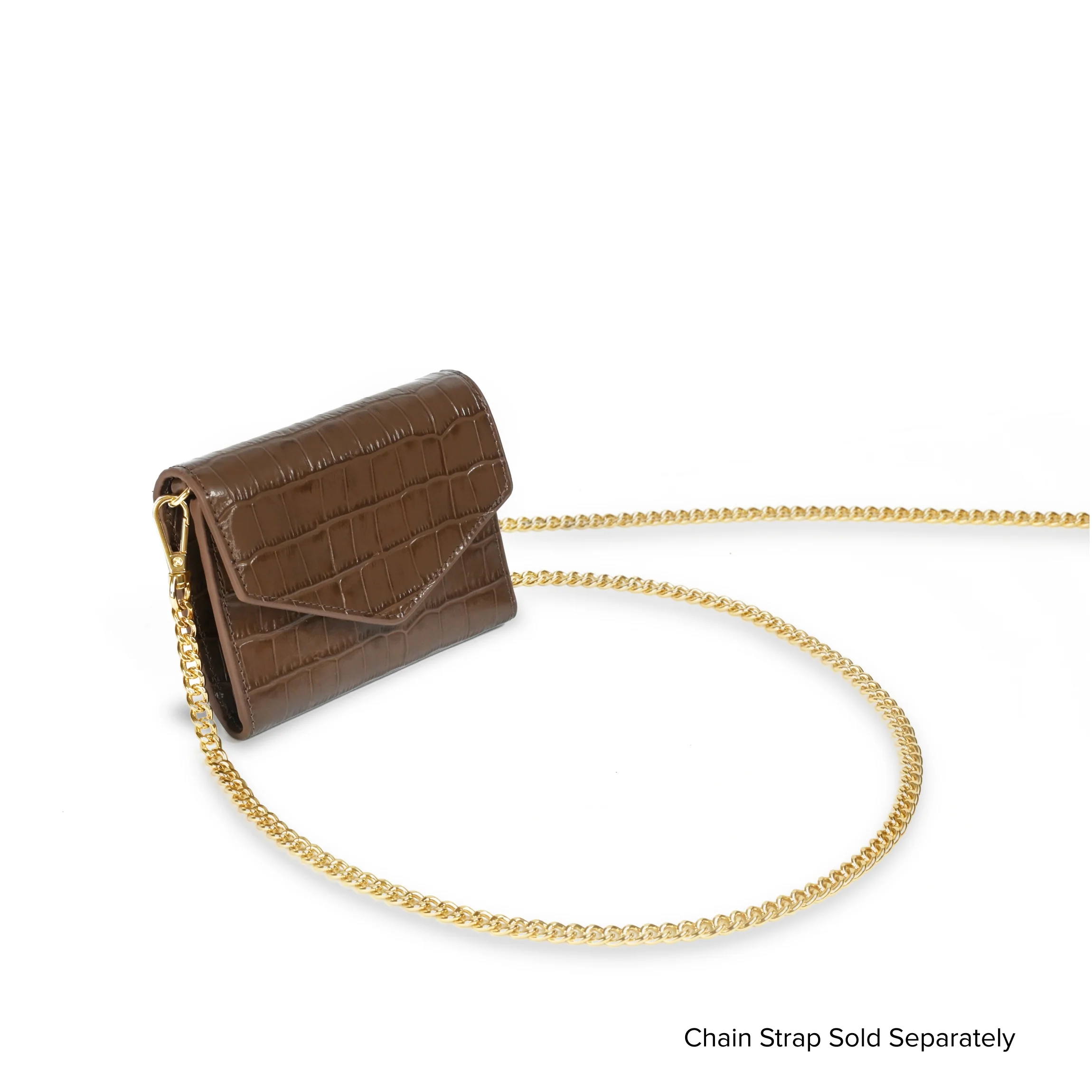 Haven Compact Wallet Cocoa Croc - Image 5