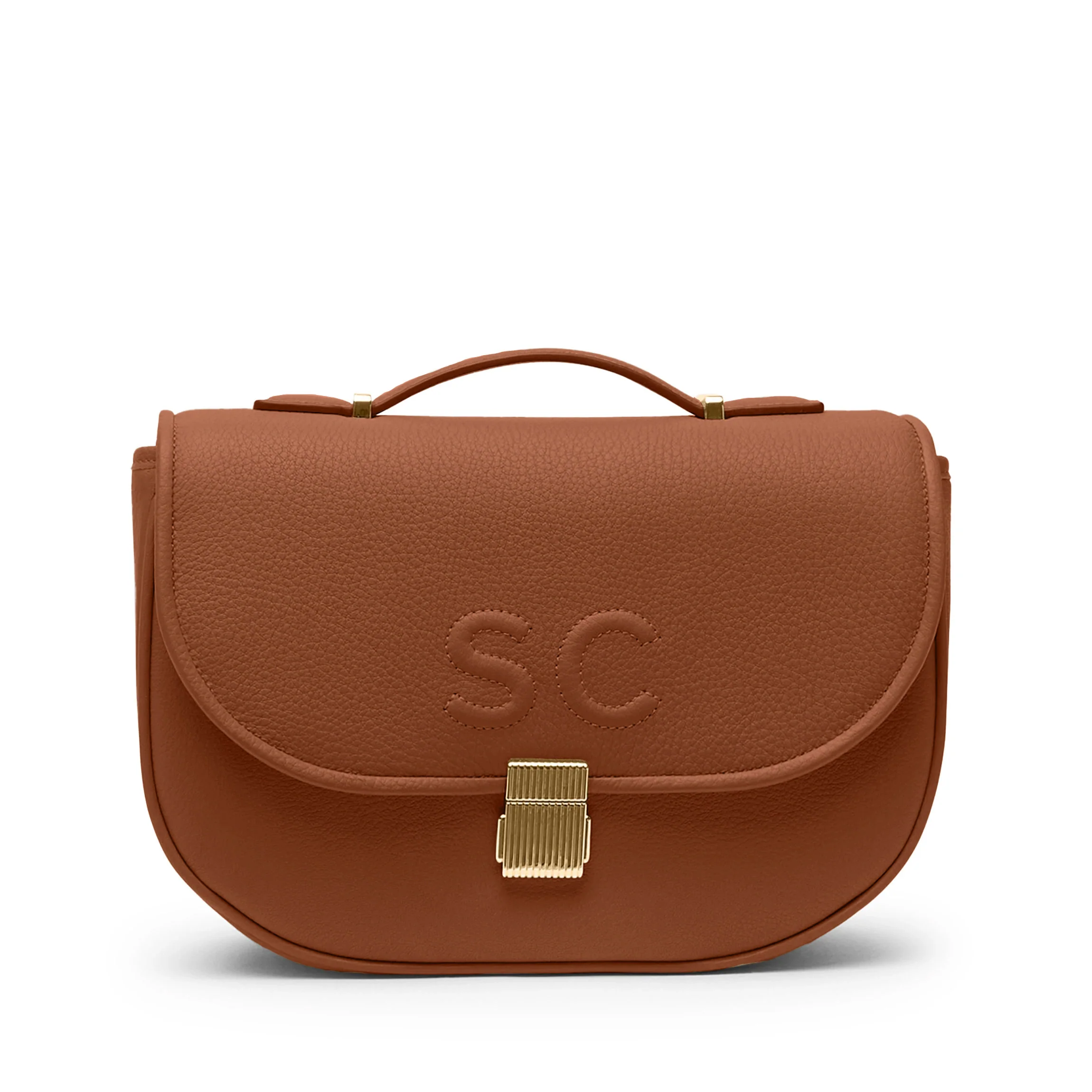 Katy Medium Saddle Bag Saddle Brown - Image 12