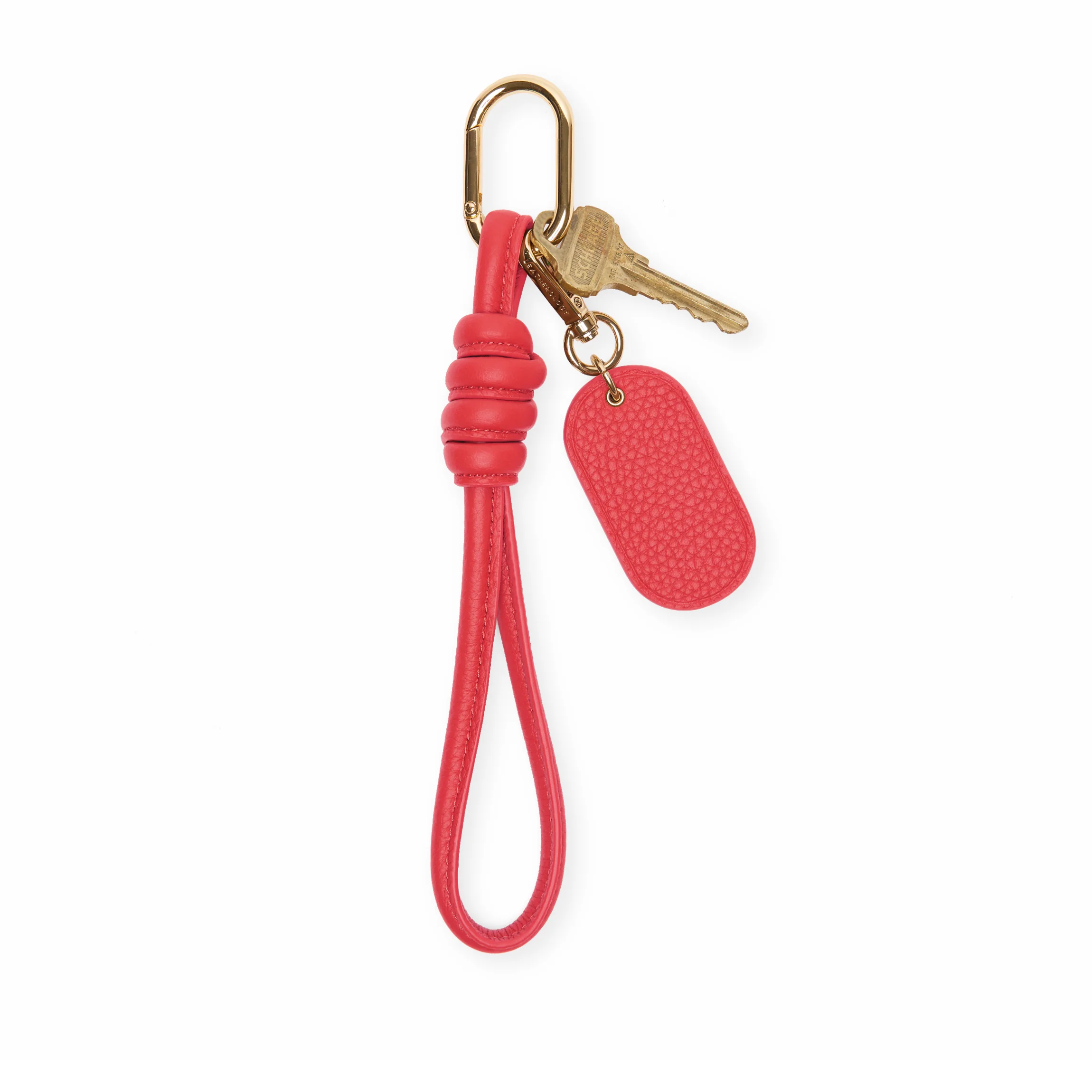 Knotted Keychain Buoy Red