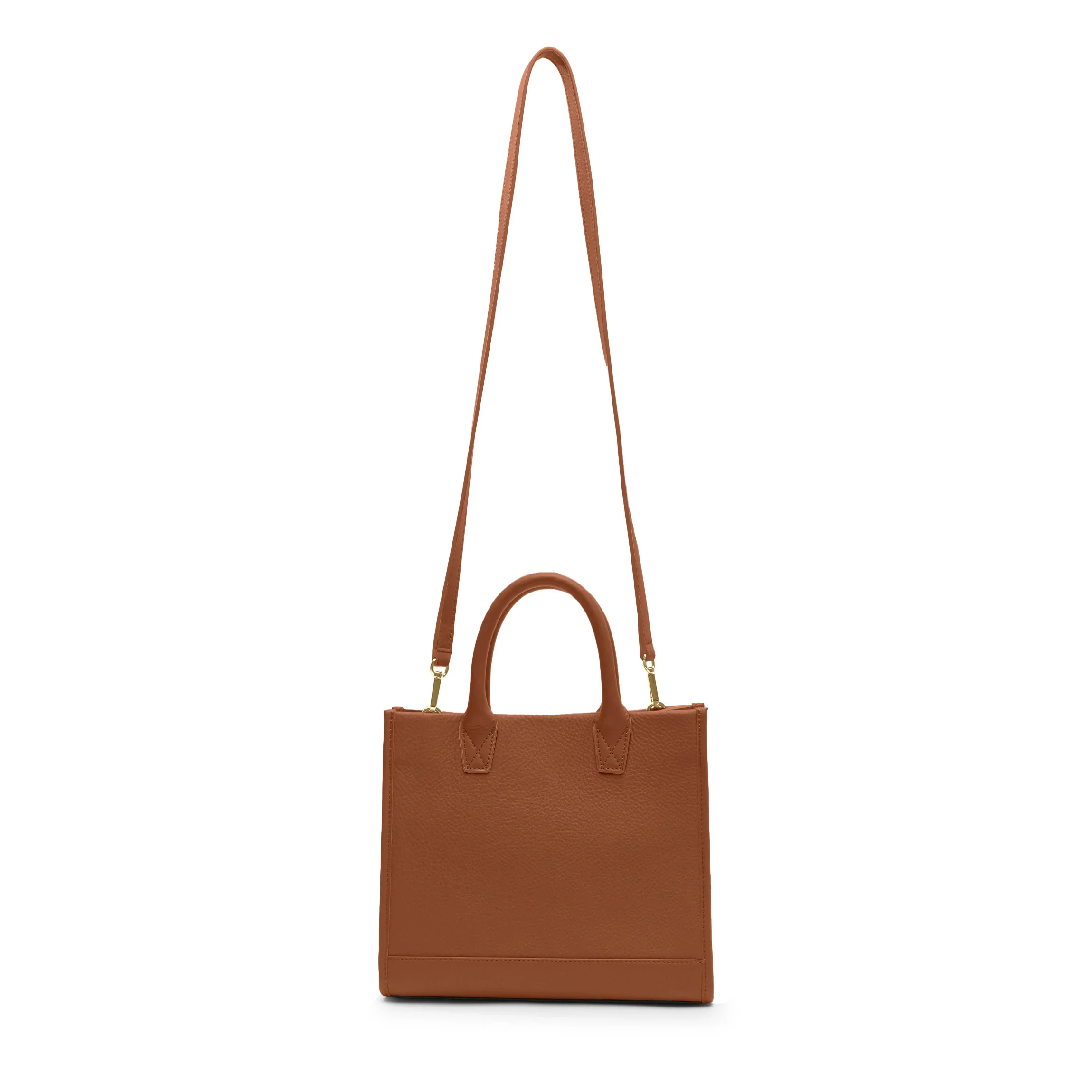 Kress Mini Top Handle Bag Saddle Brown - Image 6