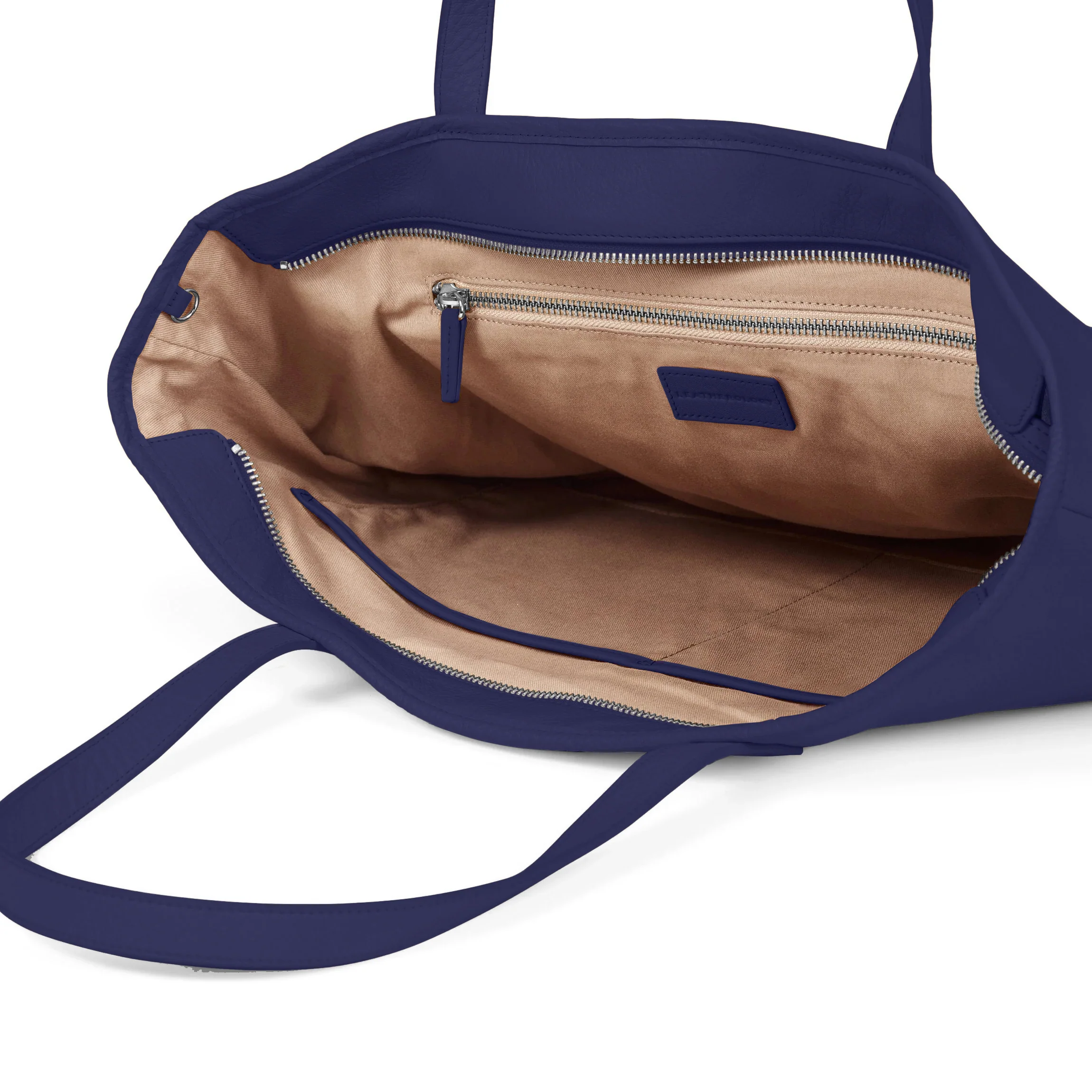 Large Zippered Downtown Tote Regatta Blue - Image 4