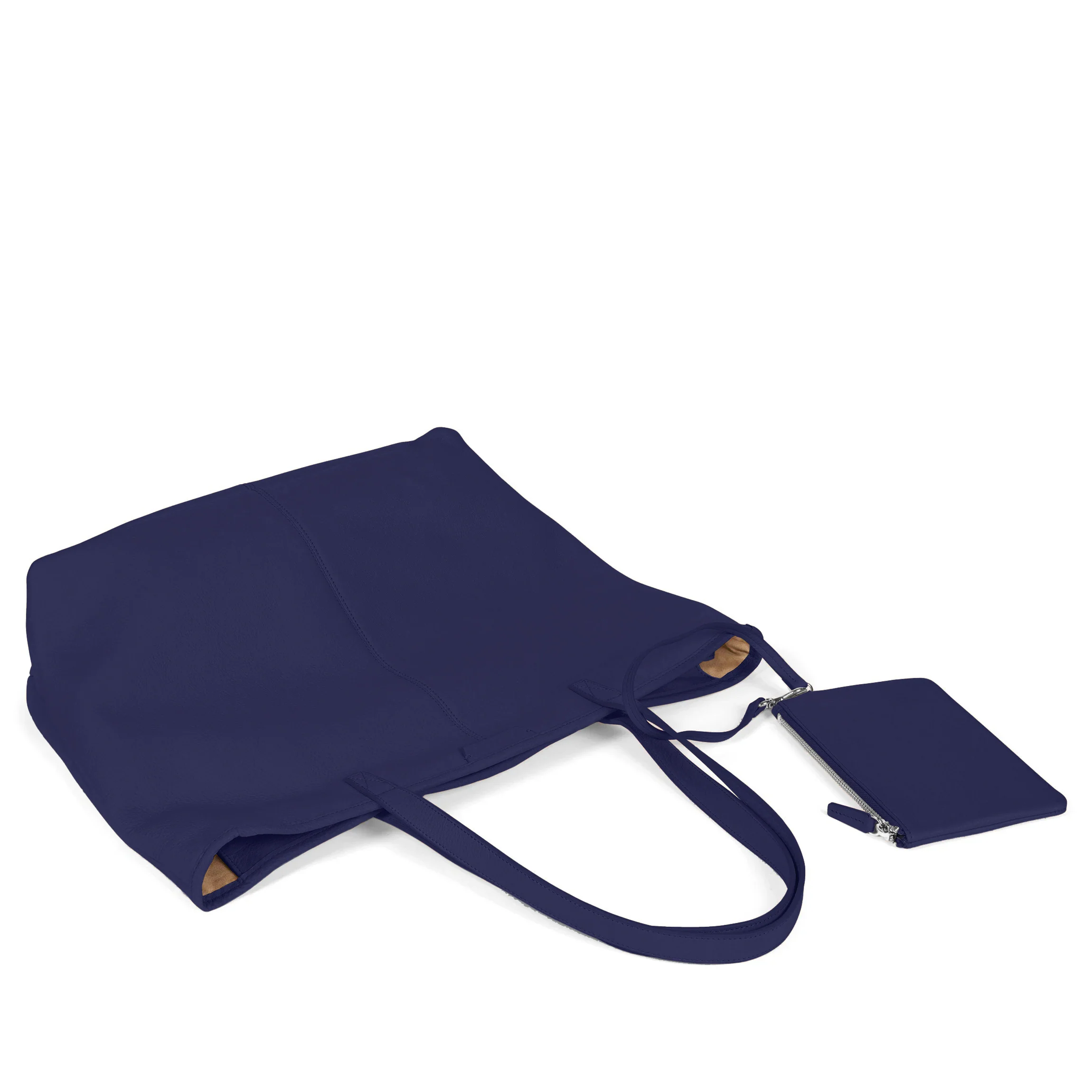Large Zippered Downtown Tote Regatta Blue - Image 5