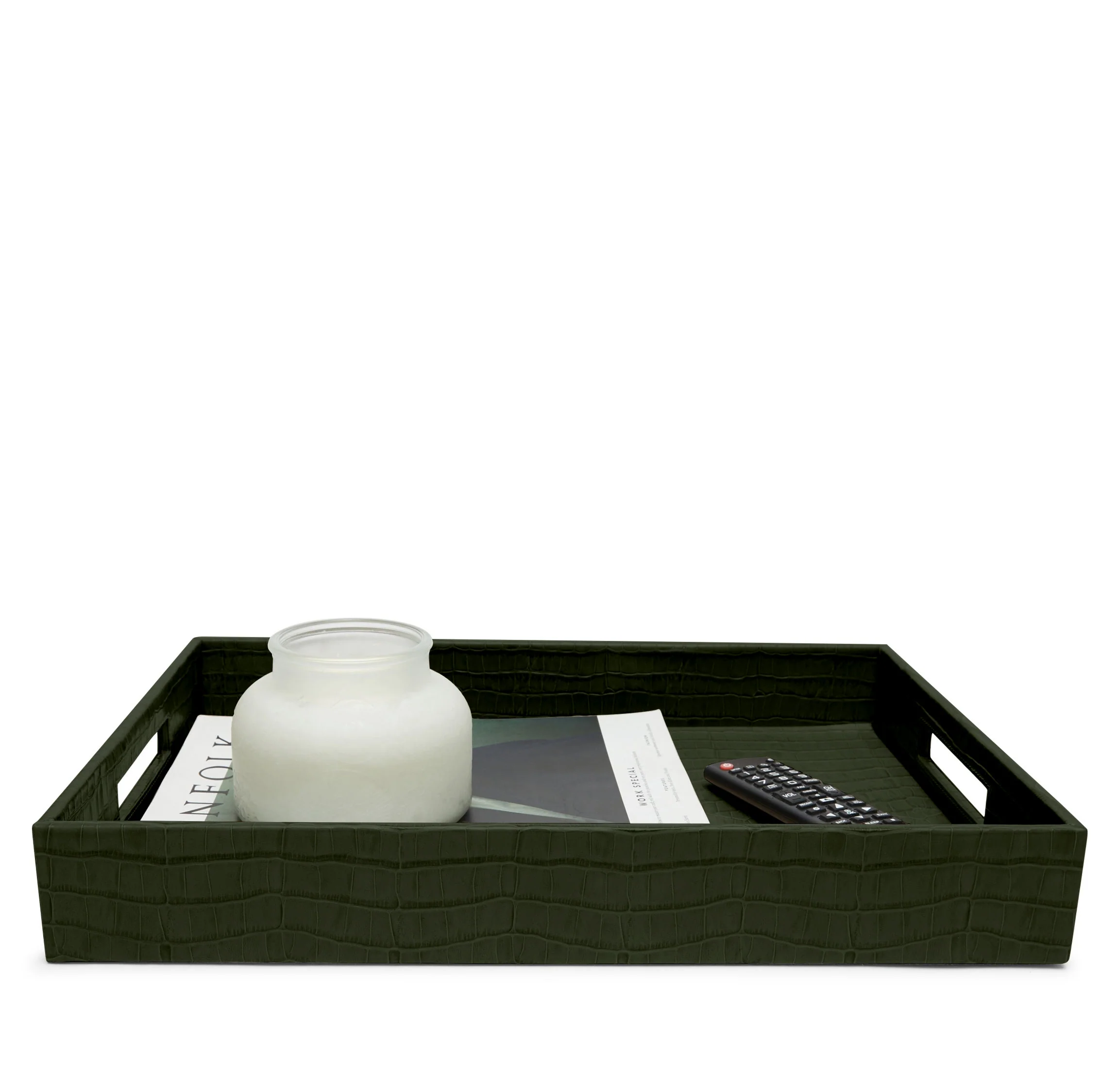 Leather Decorative Tray Forest Croc - Image 6