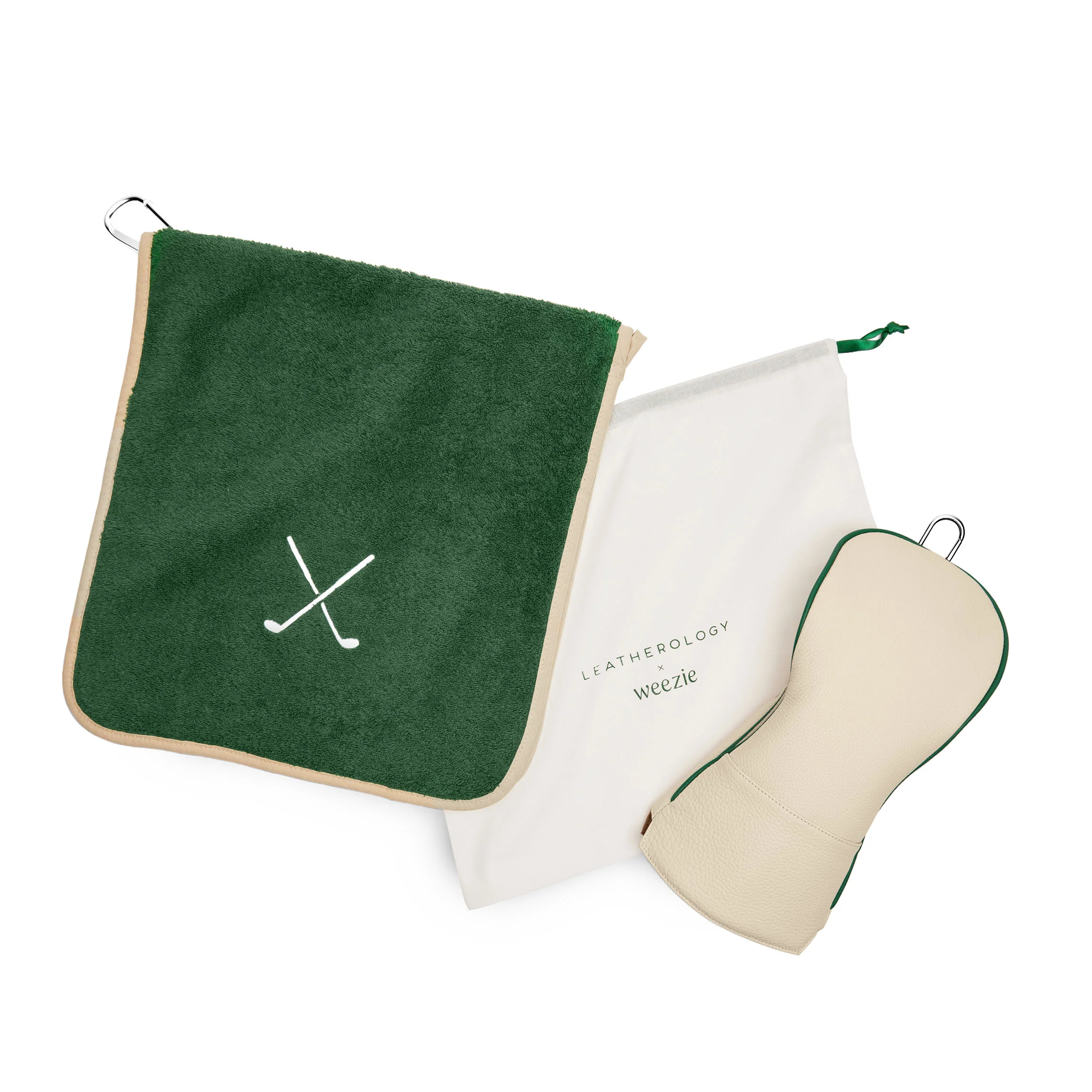 Leatherology x Weezie Golf Set Sand/Fairway Green - Image 4