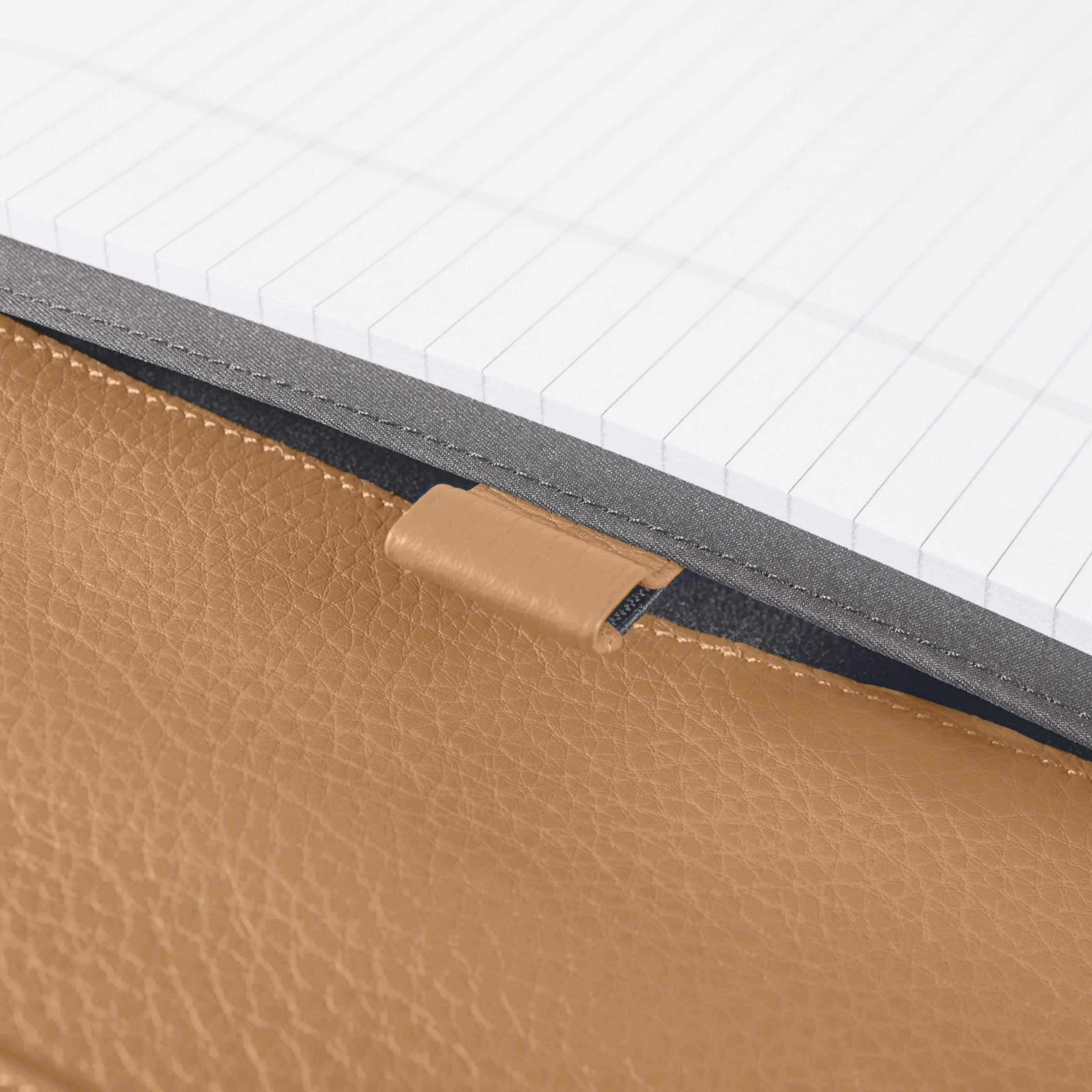 Left Handed Executive Zippered Portfolio Camel - Image 5