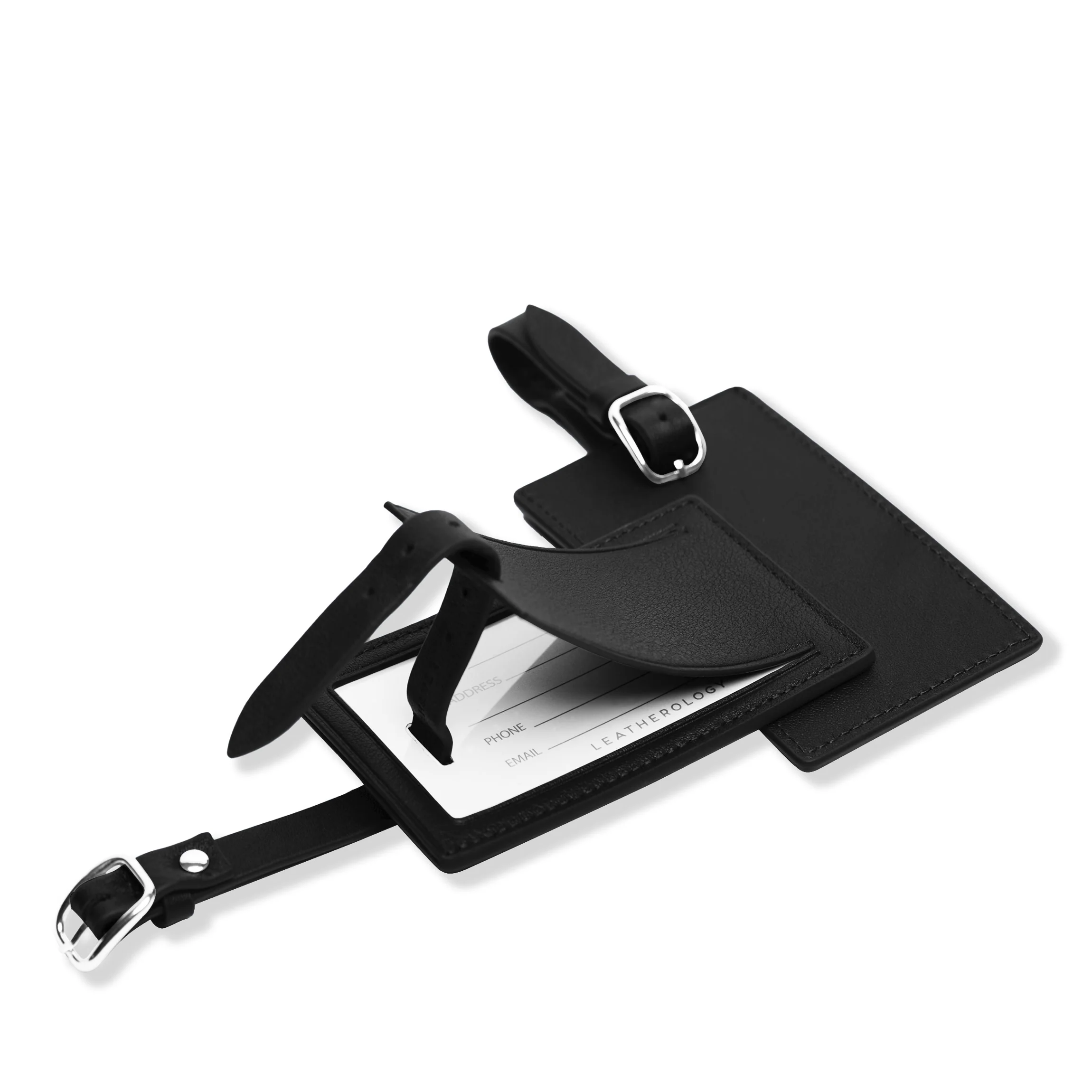 Luggage Tag Duo Gift Set Black Onyx - Image 2