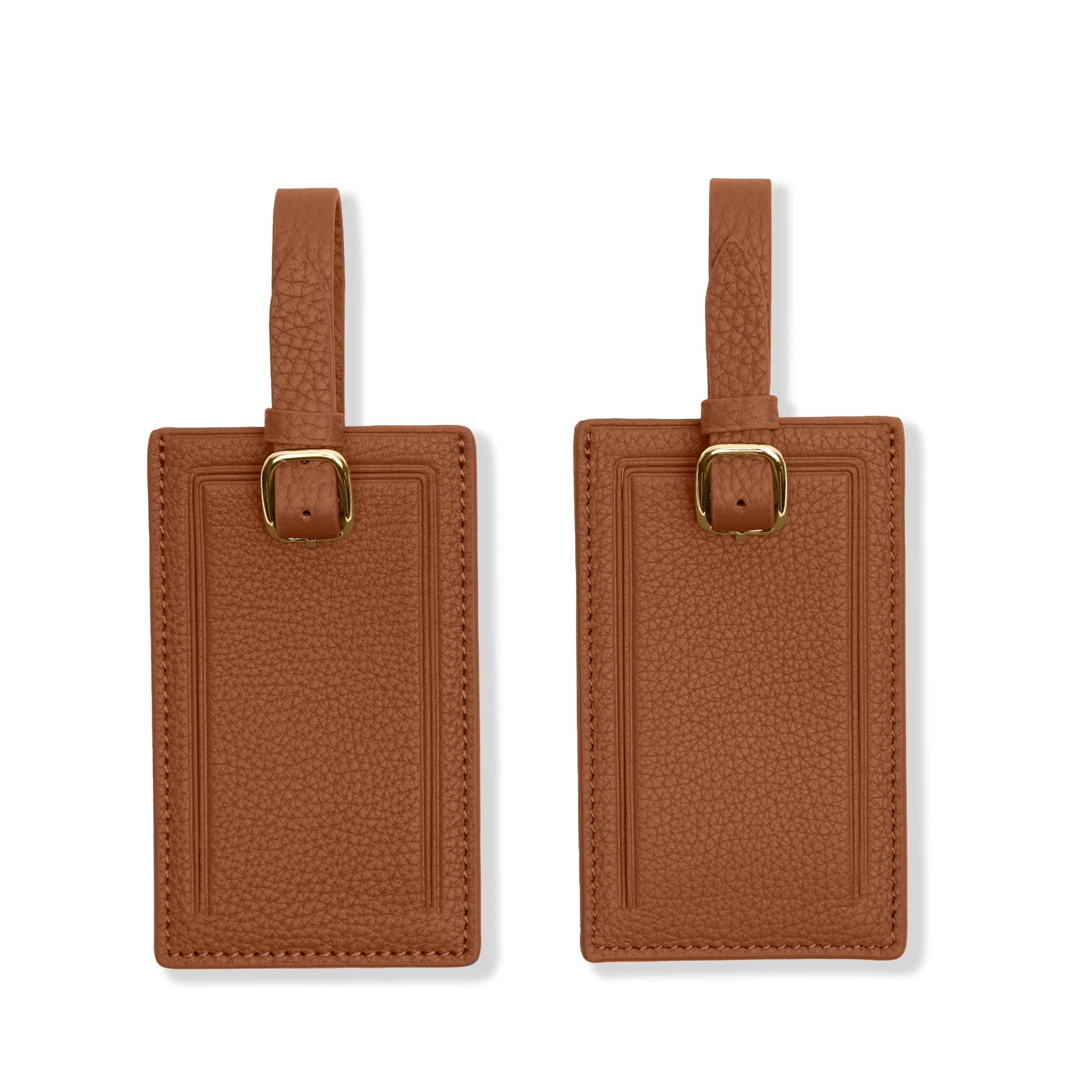 Luggage Tag Duo Gift Set Saddle Brown - Image 3