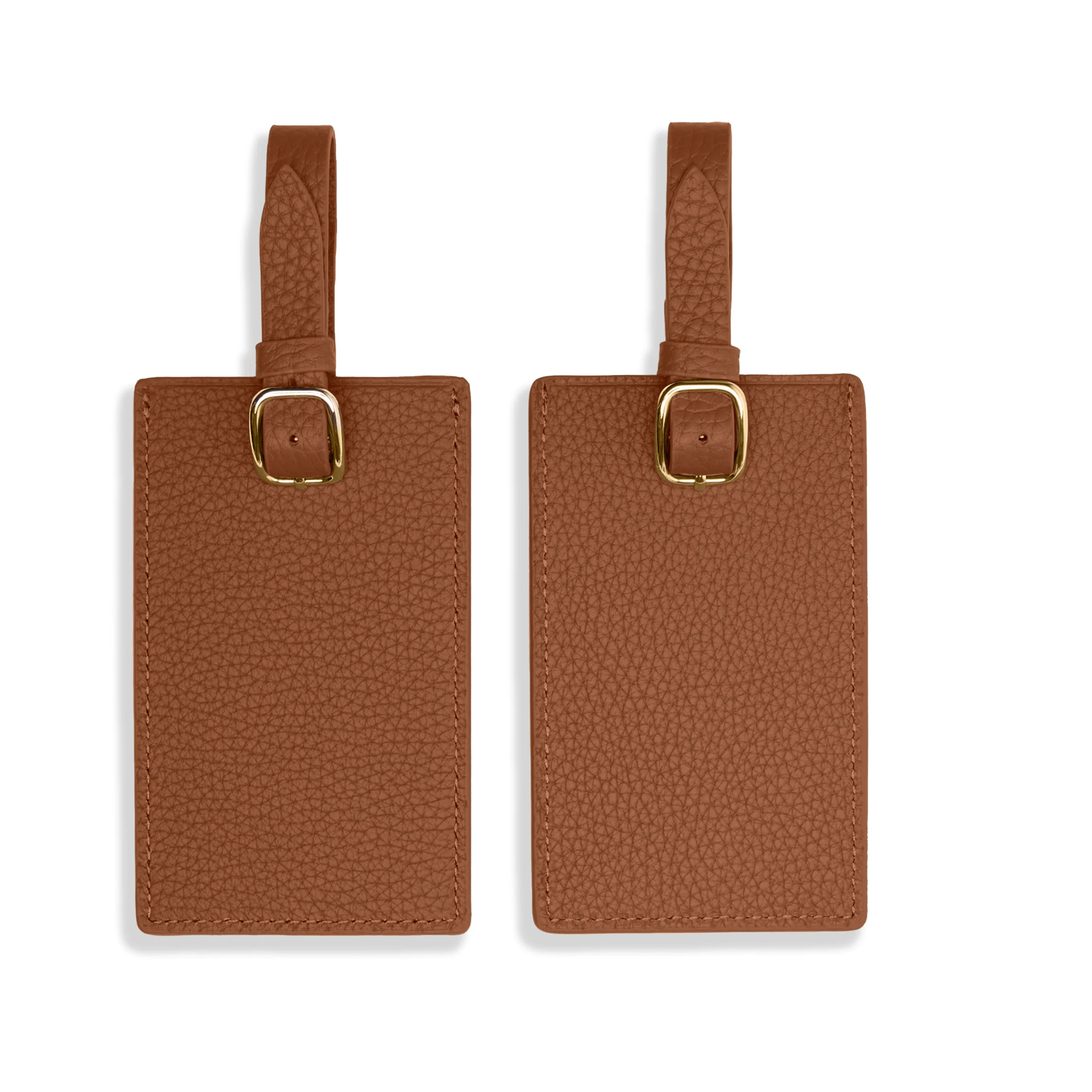 Luggage Tag Duo Gift Set Saddle Brown - Image 5
