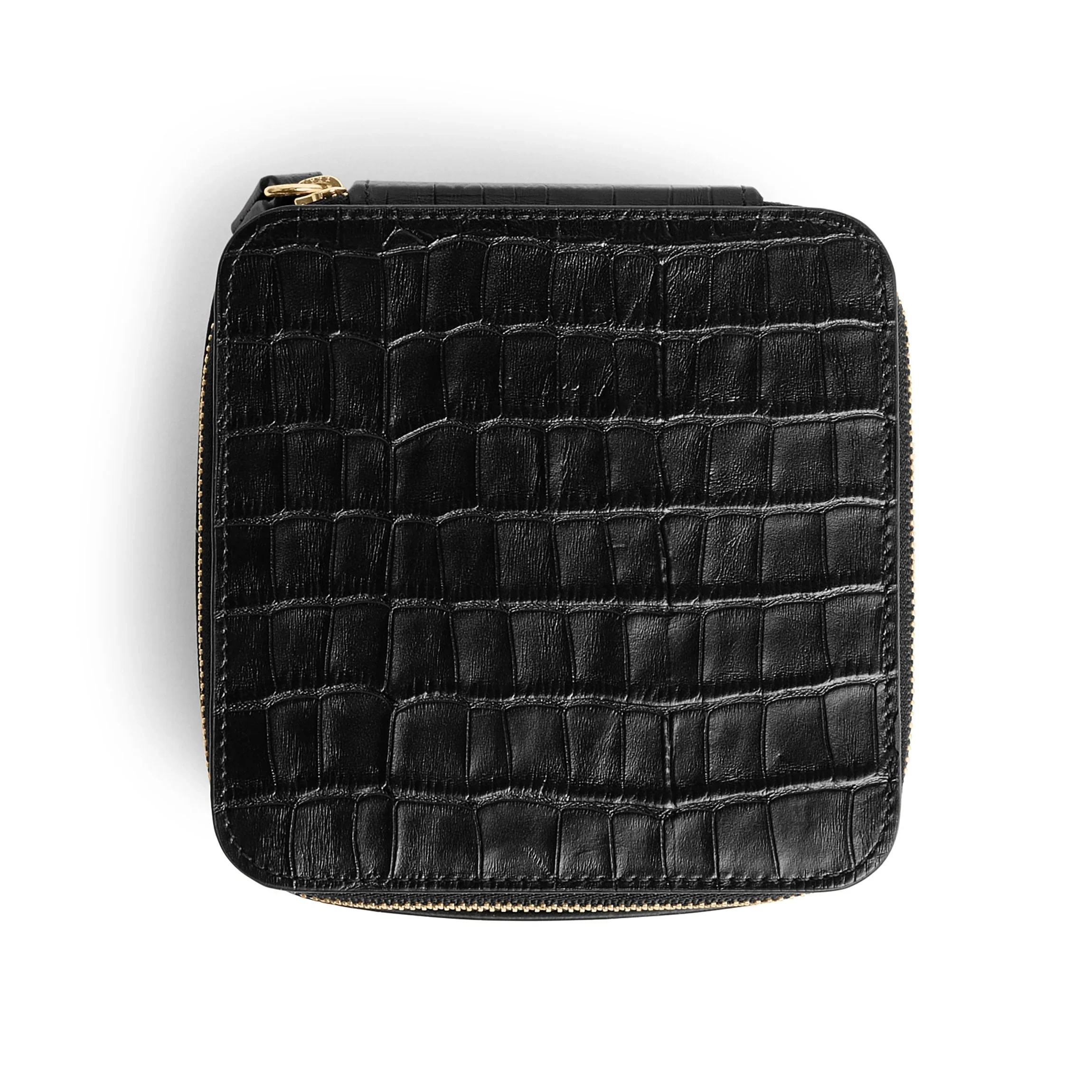 Medium Jewelry Ring Box Black Croc - Image 5