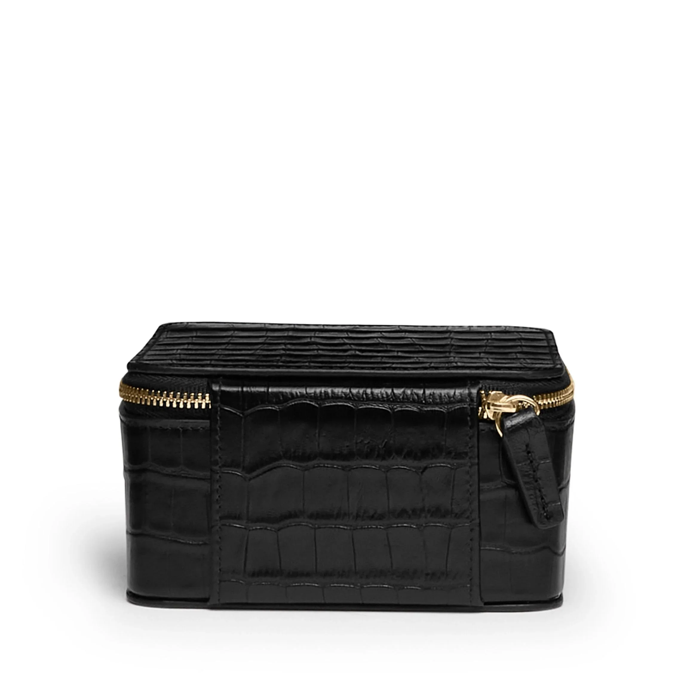 Medium Jewelry Ring Box Black Croc - Image 6