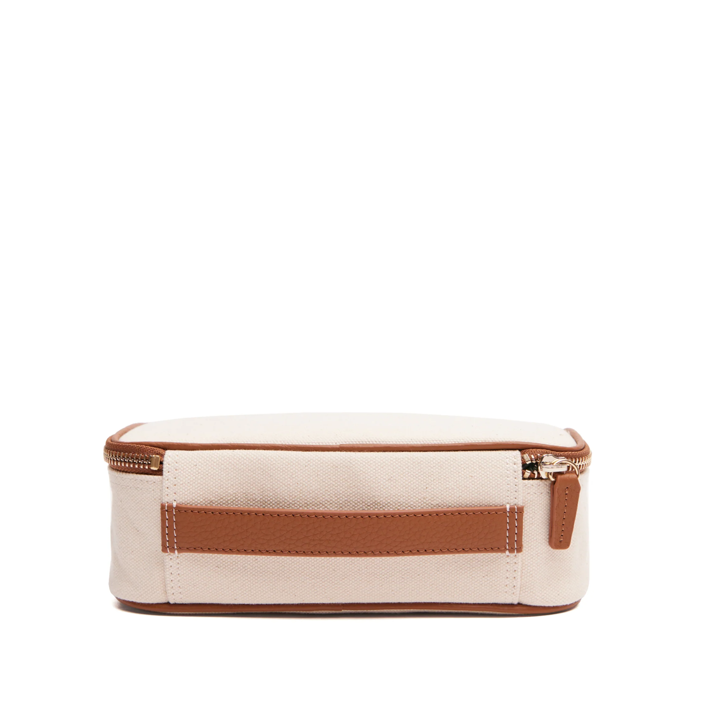 Medium Travel Organizer in Canvas Natural Canvas/Saddle Brown - Image 7