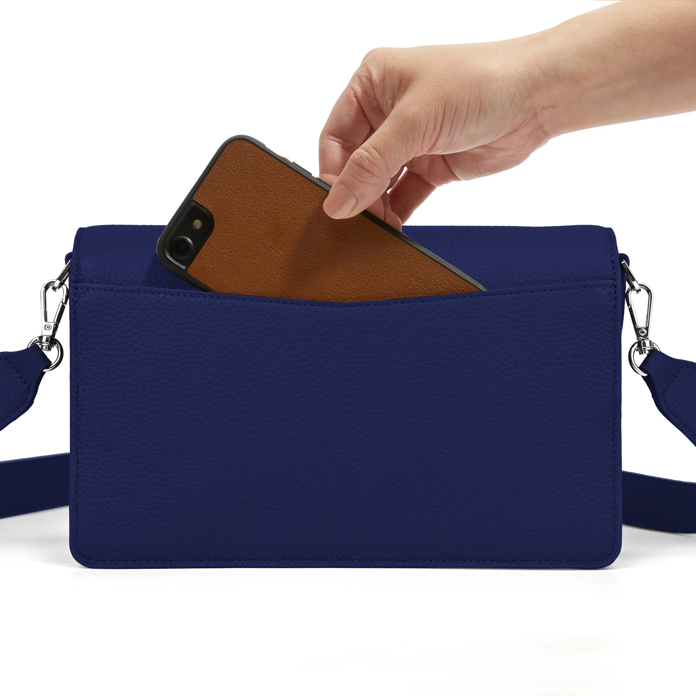 Medium Willow Envelope Bag Regatta Blue - Image 5