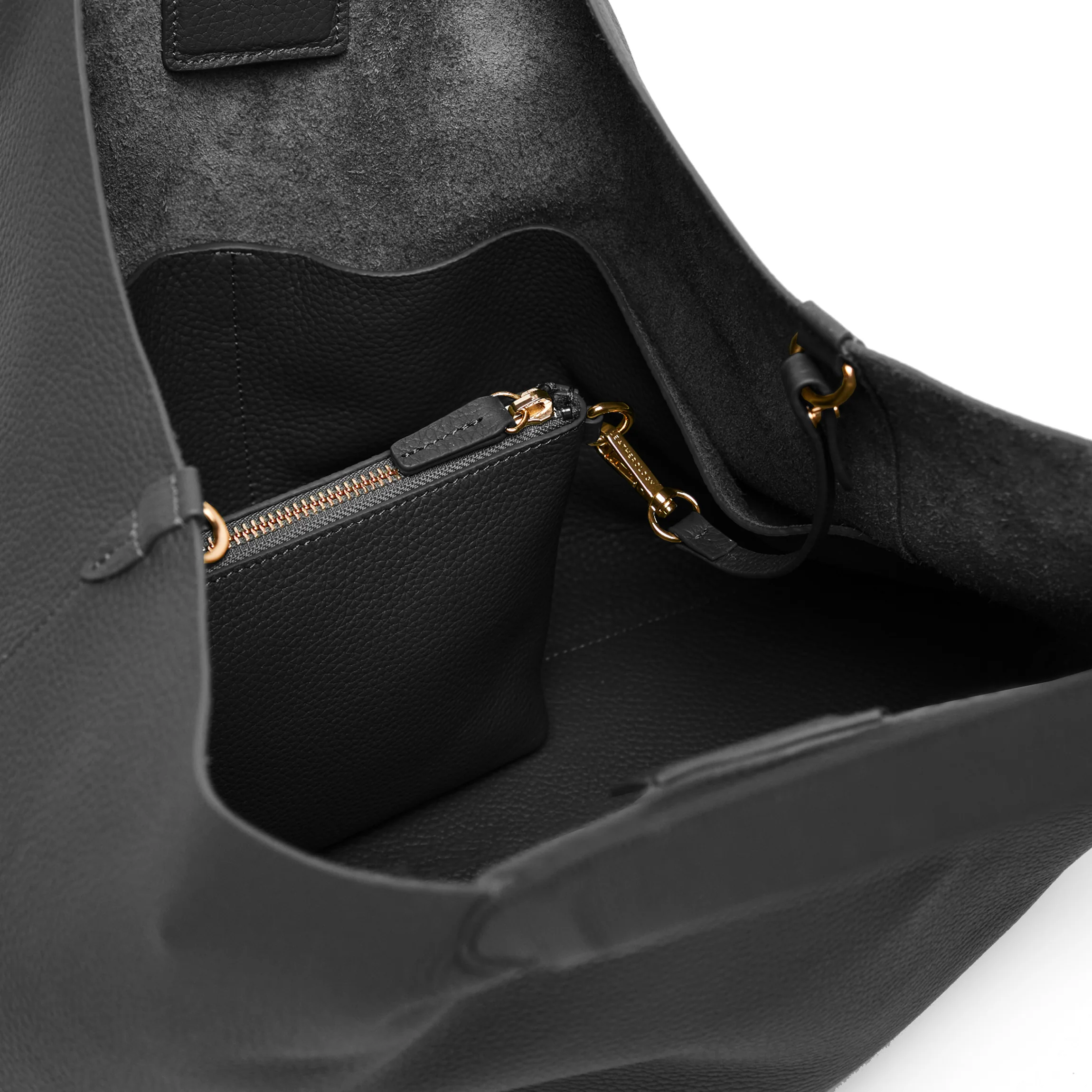 Mia Horizontal Tote Black Pebble - Image 5