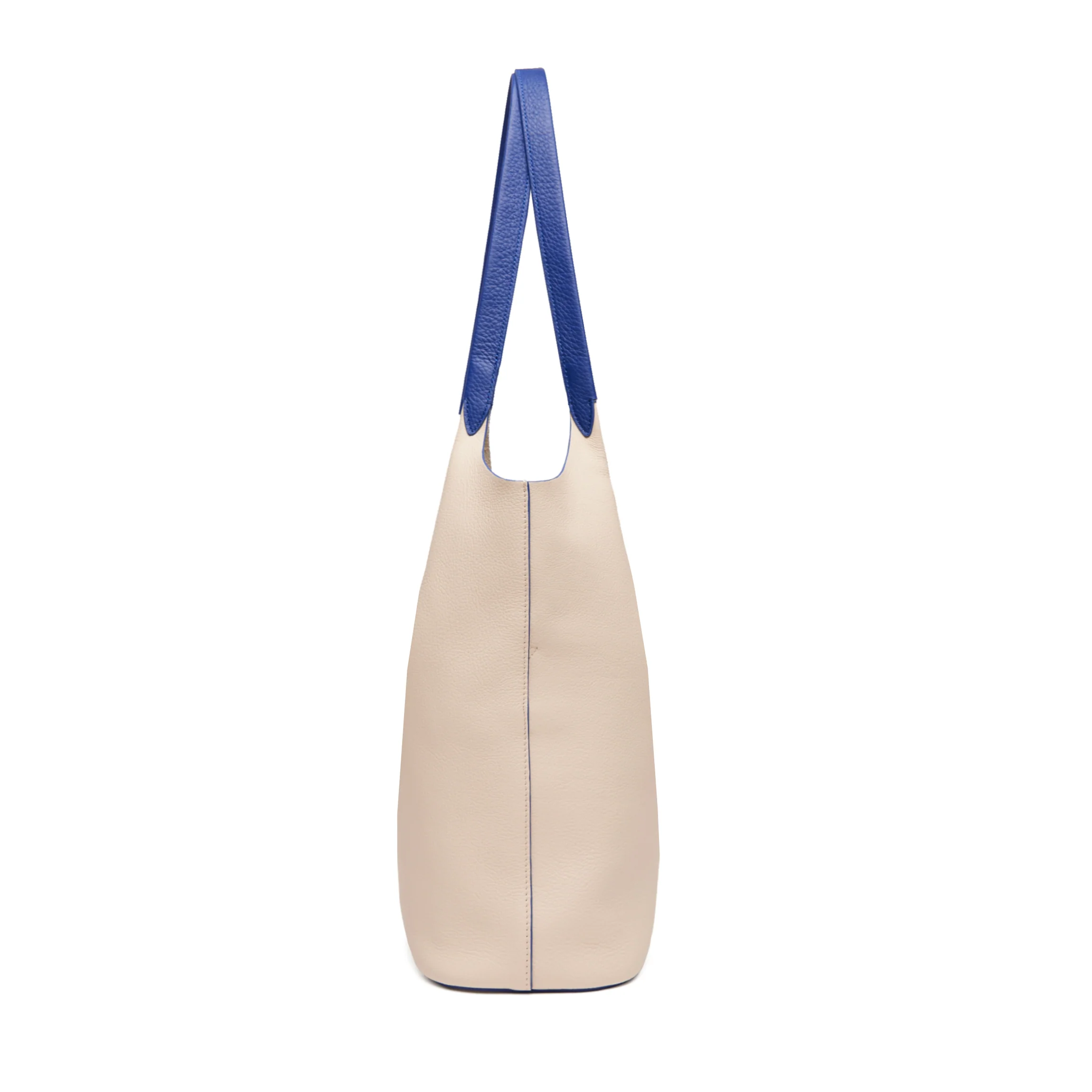 Mia Large Shopper Tote Sand/Regatta Blue - Image 5