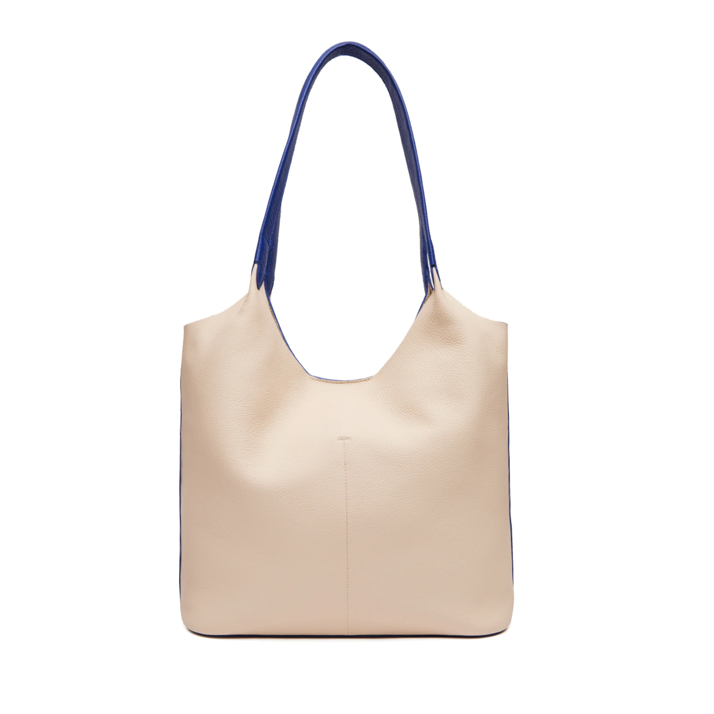 Mia Large Shopper Tote Sand/Regatta Blue - Image 7