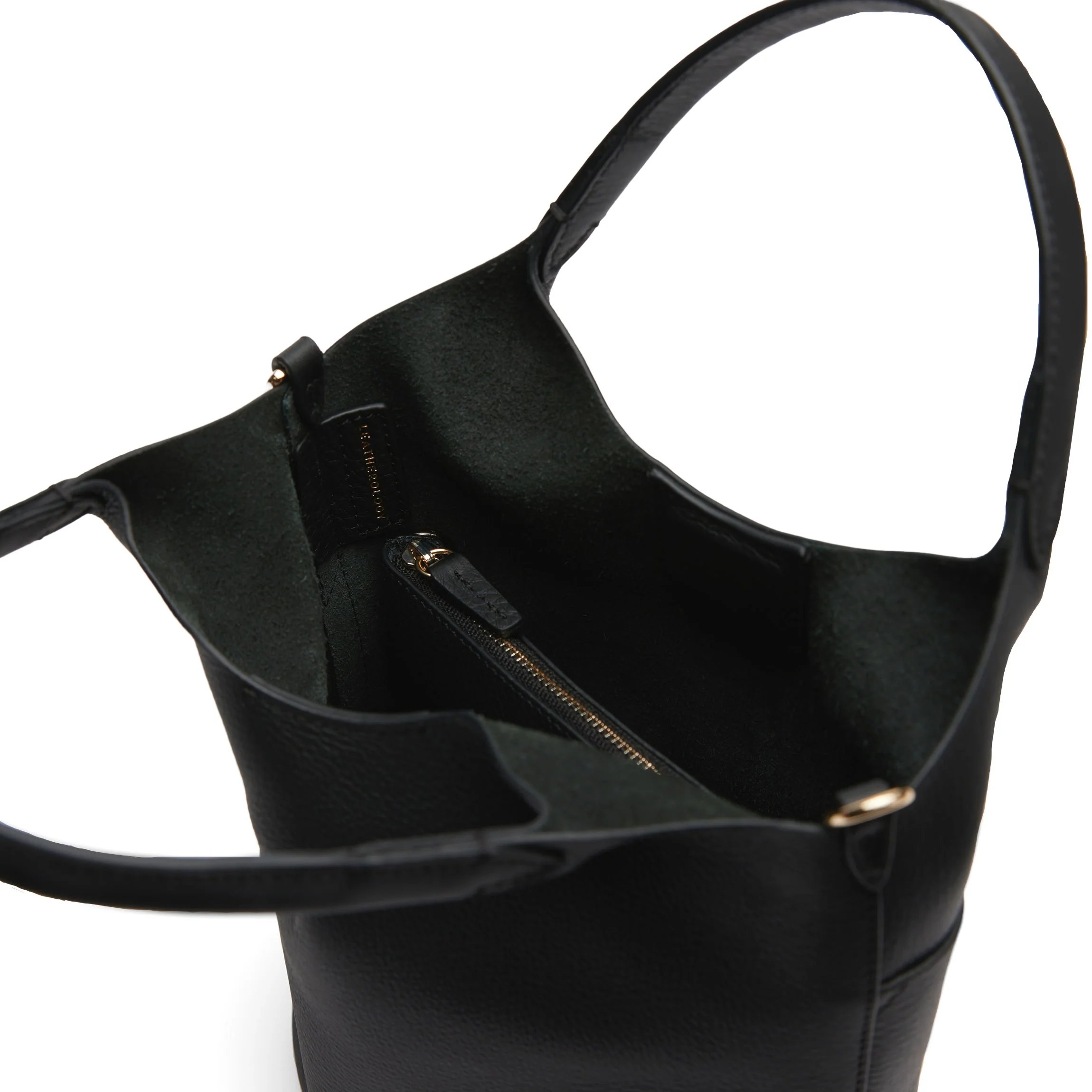 Mia Small Bucket Tote Black Pebble - Image 3