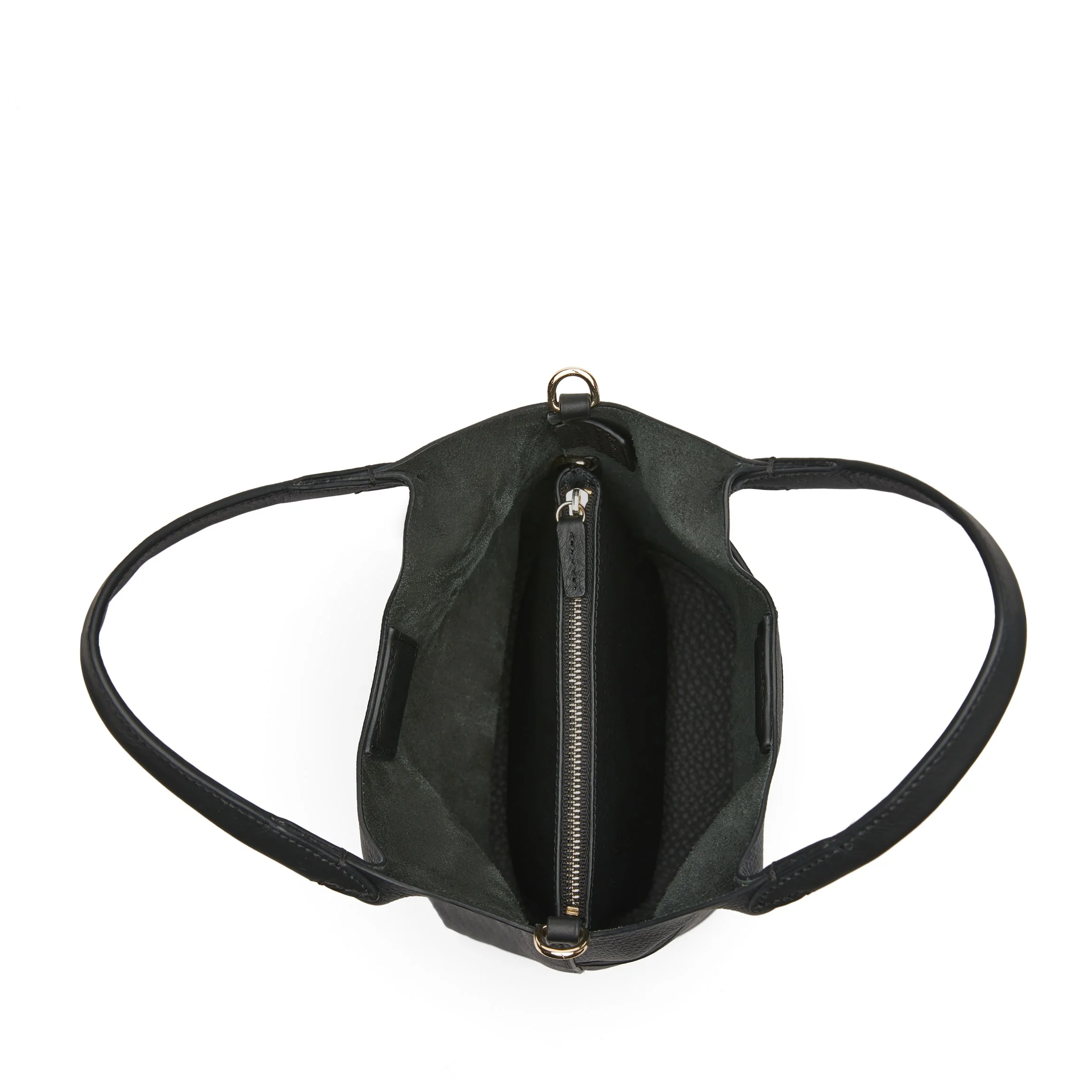 Mia Small Bucket Tote Black Pebble - Image 4