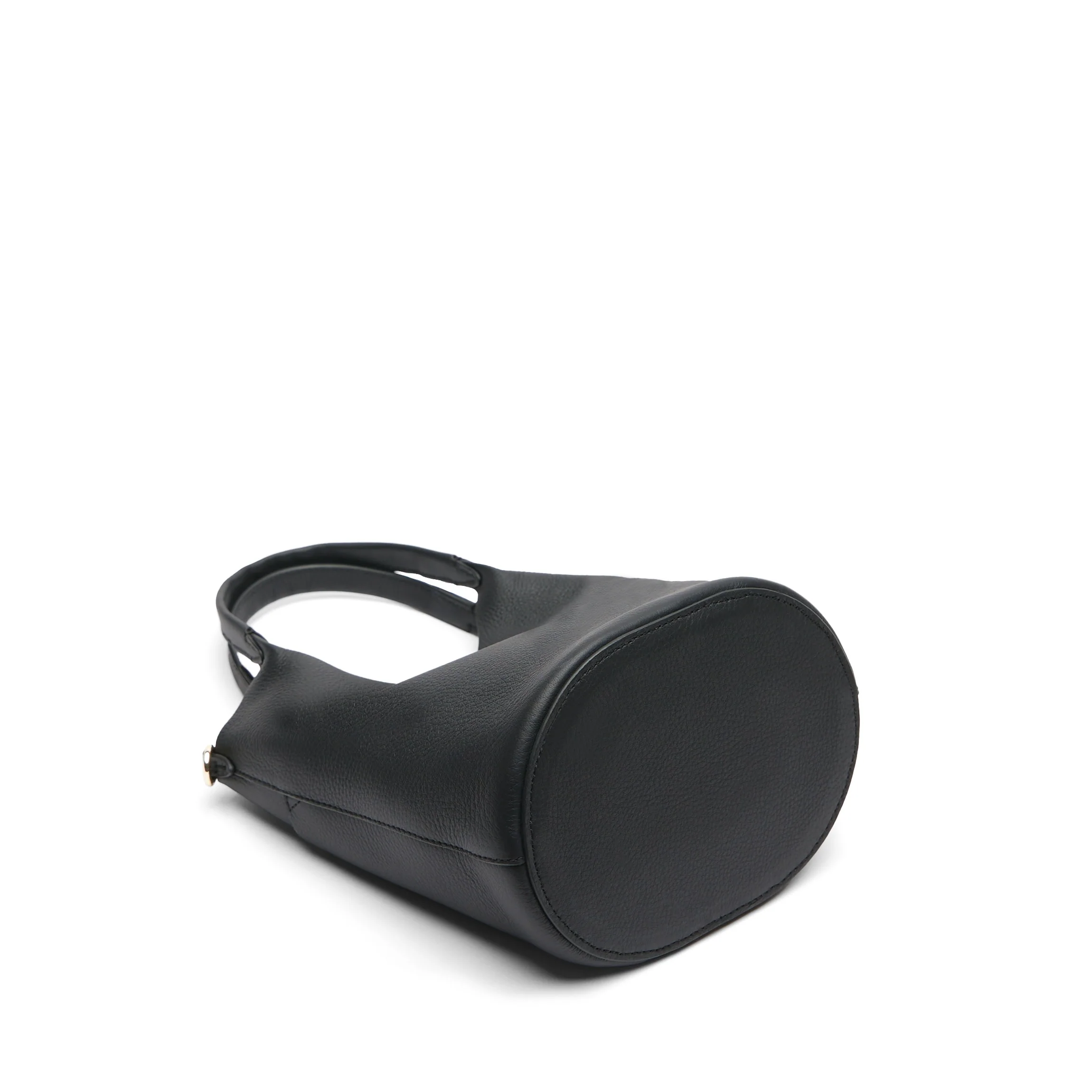Mia Small Bucket Tote Black Pebble - Image 7