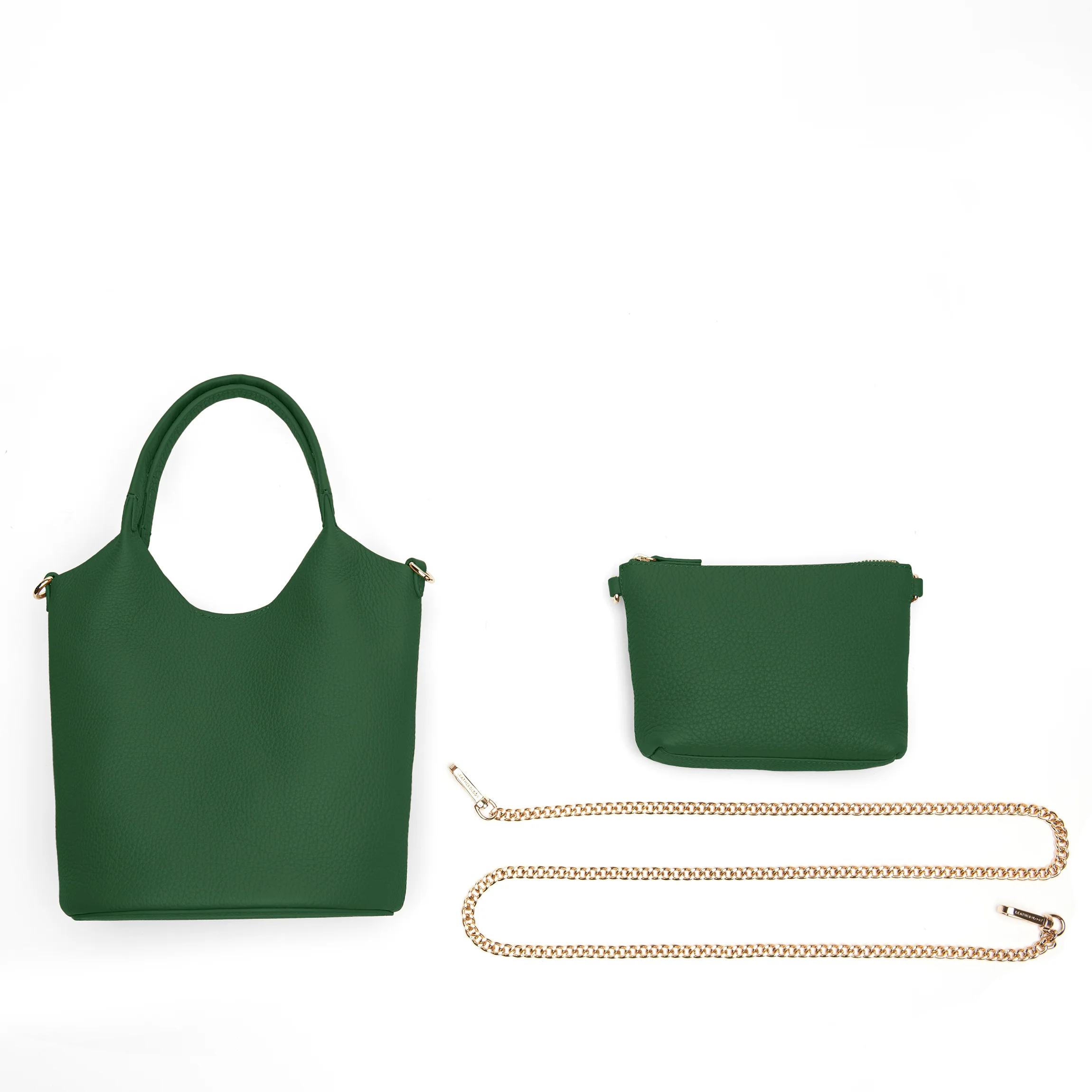 Mia Small Bucket Tote Fairway Green - Image 9