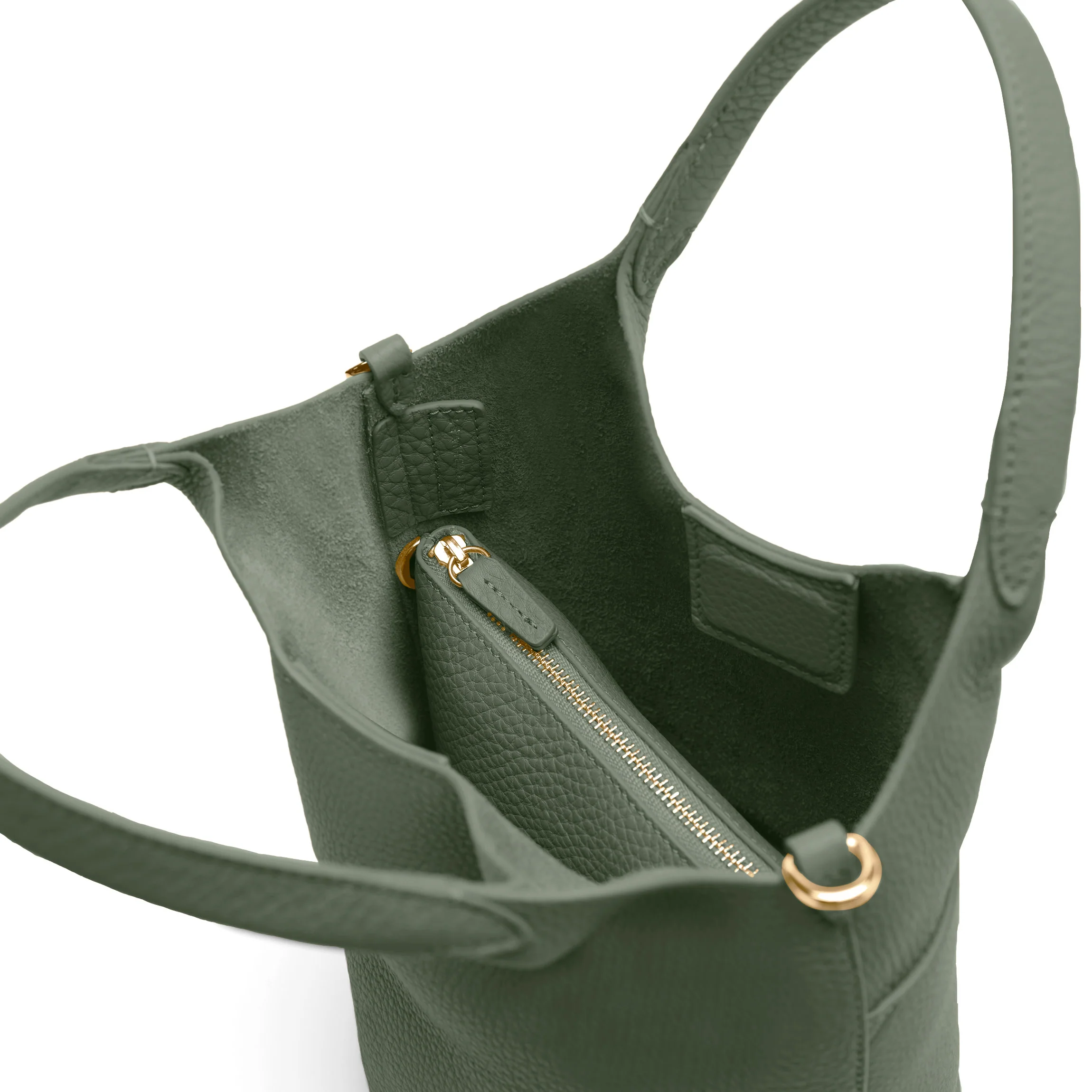 Mia Small Bucket Tote Moss - Image 3