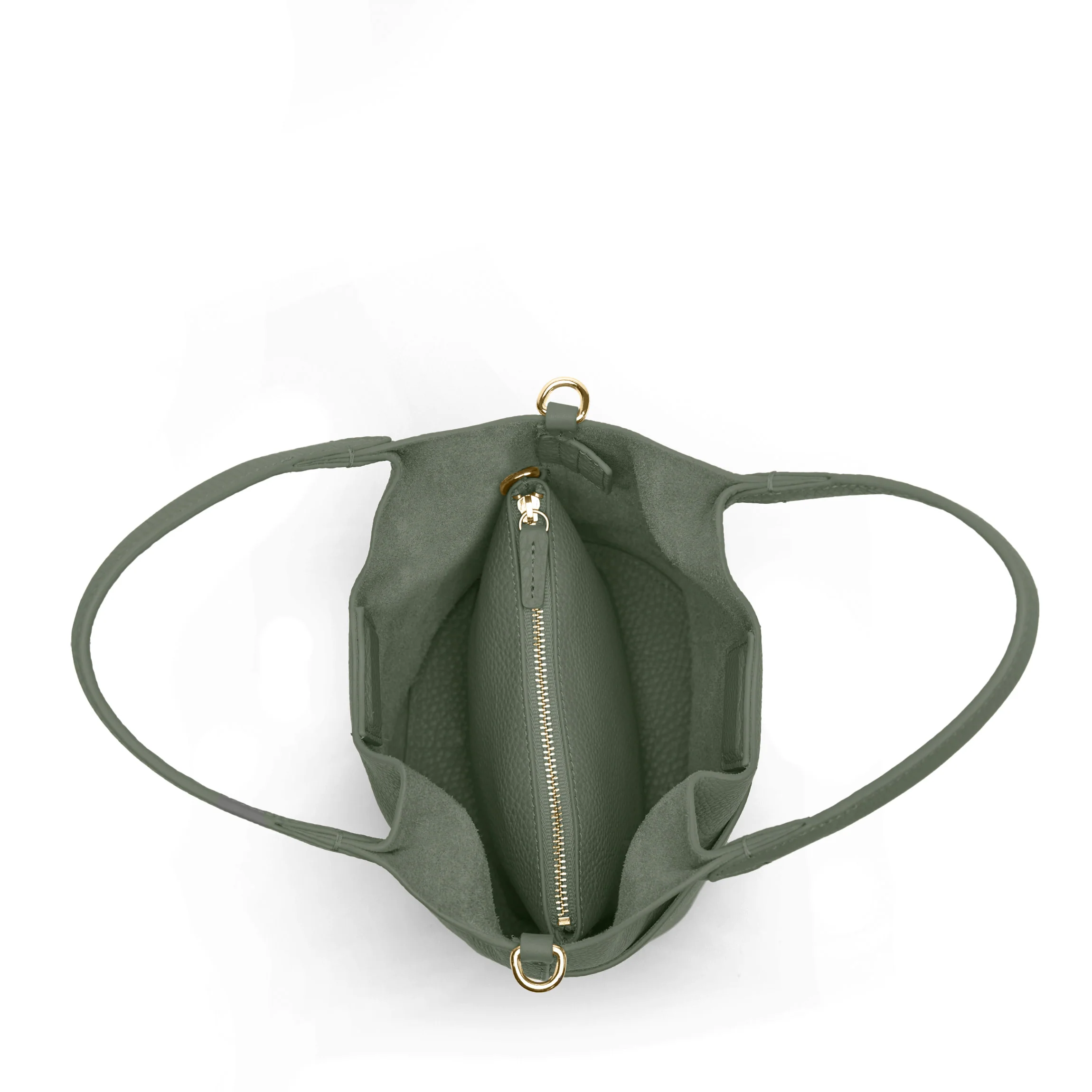 Mia Small Bucket Tote Moss - Image 4