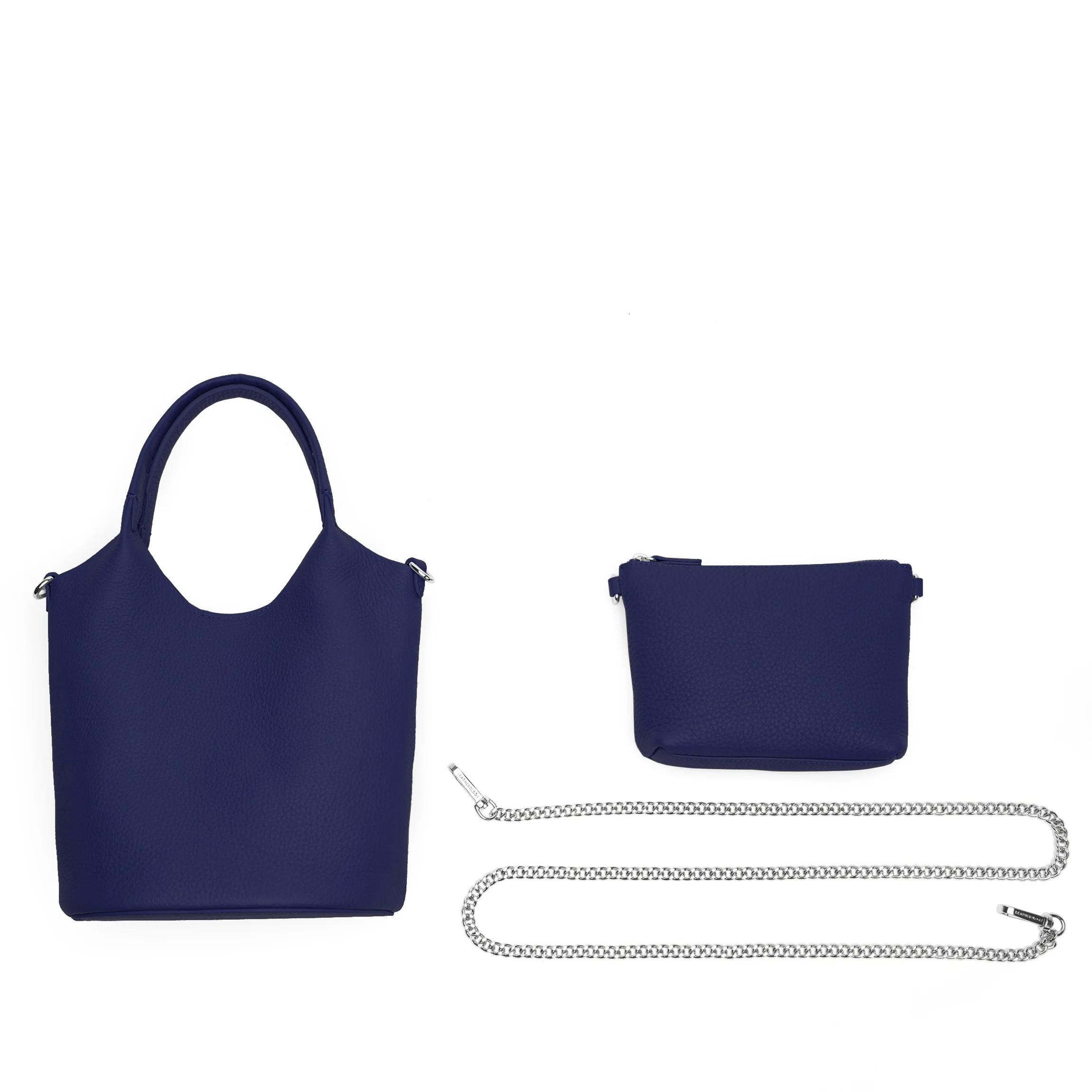 Mia Small Bucket Tote Regatta Blue - Image 9